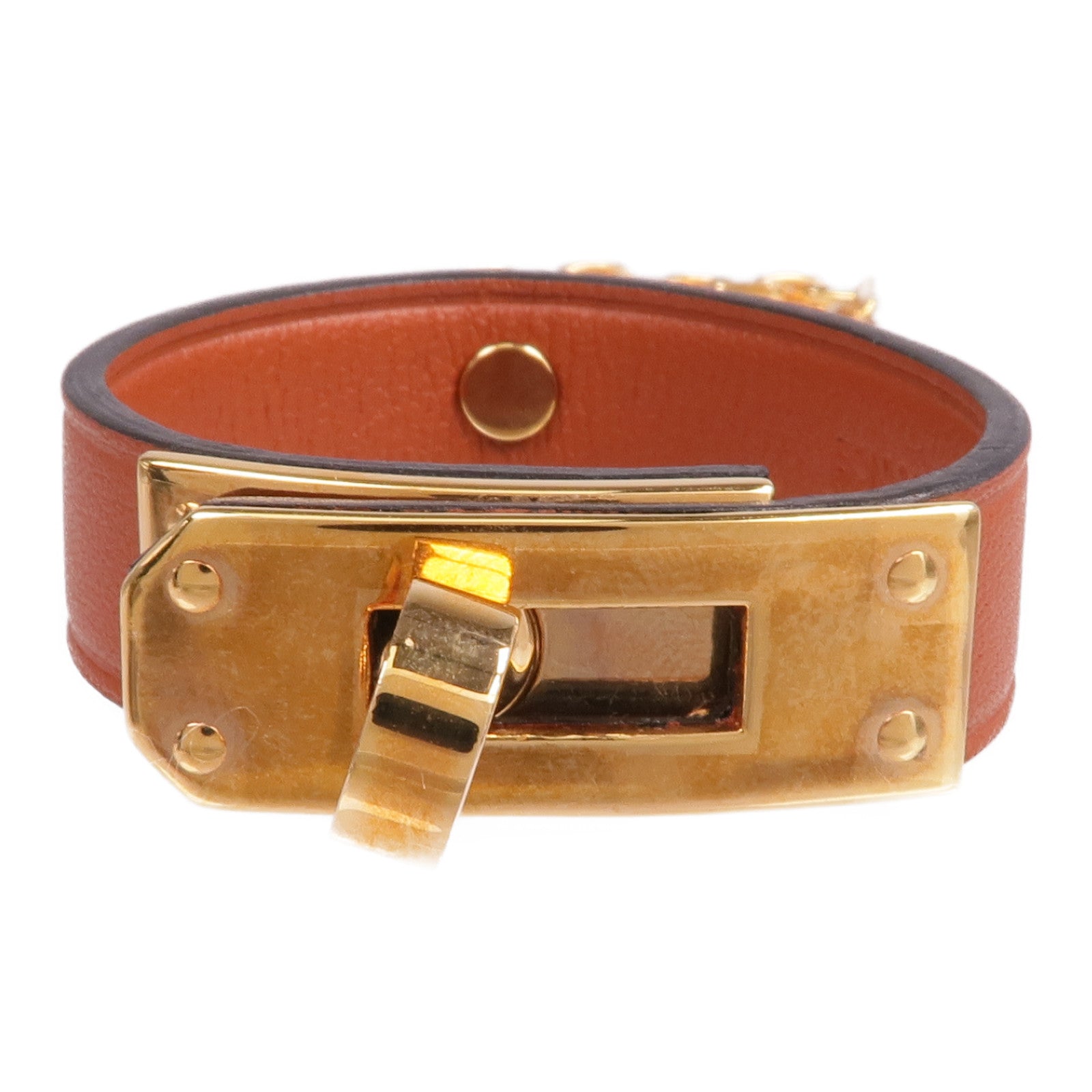 HERMES 【激減優惠】Swift皮革Kelly Glove Clip金扣掛飾