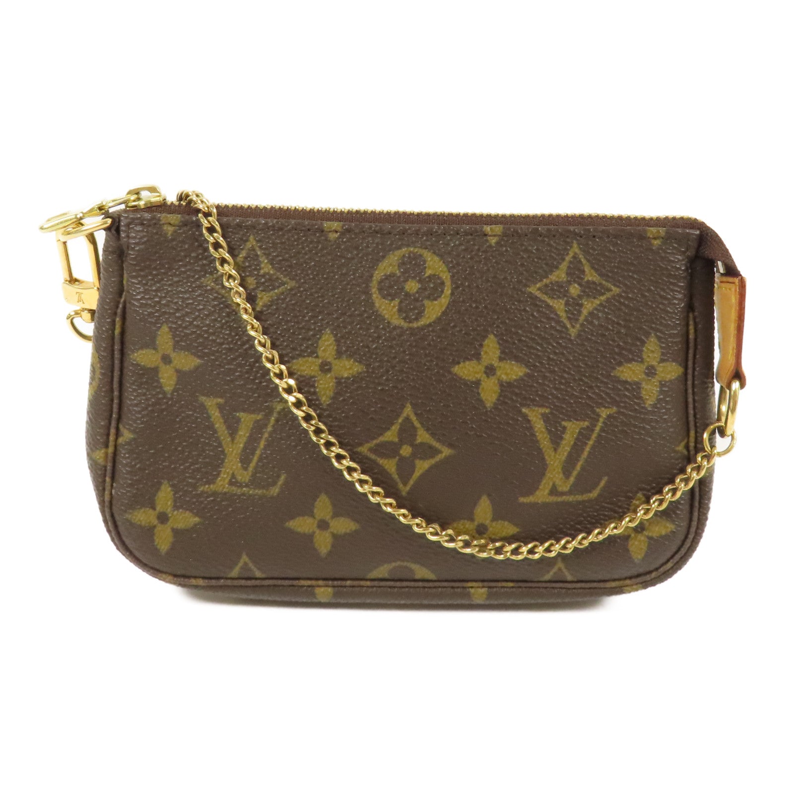 LOUIS VUITTON Monogram Mini Pochette Accessoires金扣手挽袋