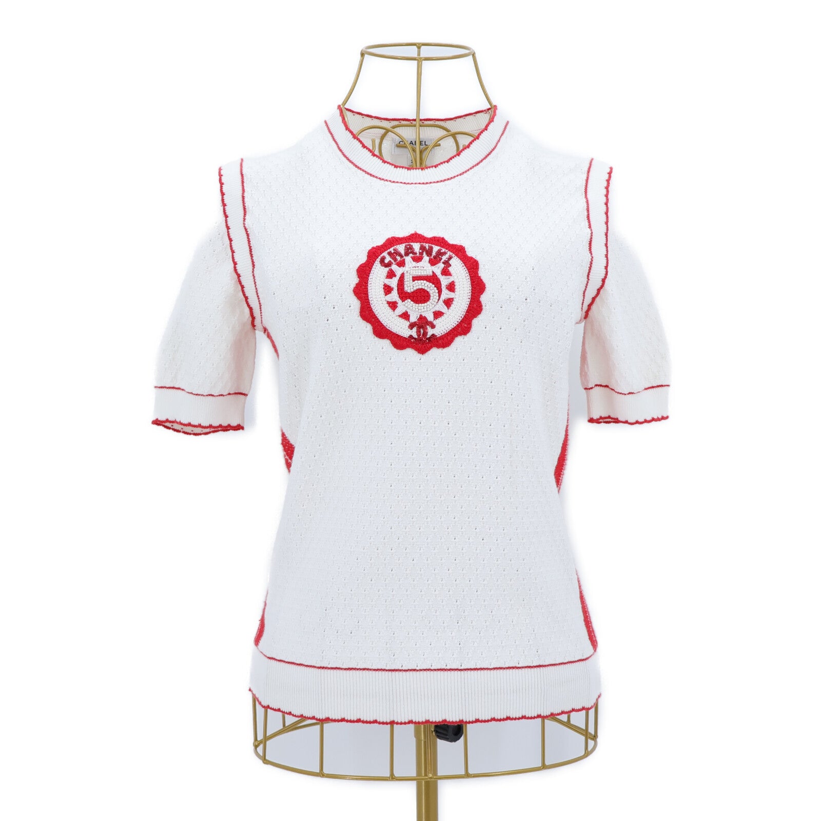 CHANEL 23C Short-Sleeves Knitting Tops上衣