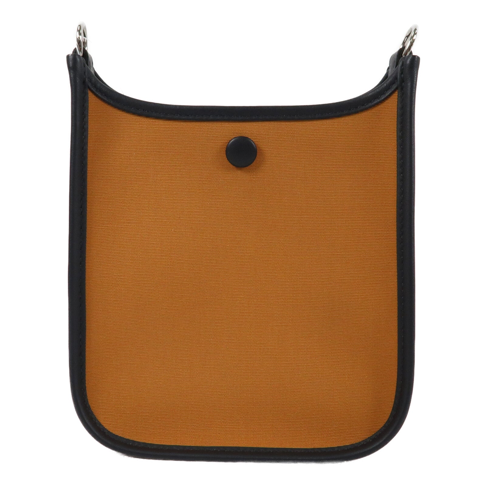 HERMES Swift皮革/Toile Officier Evelyne TPM銀扣肩背袋Dune/Caban/Cassis