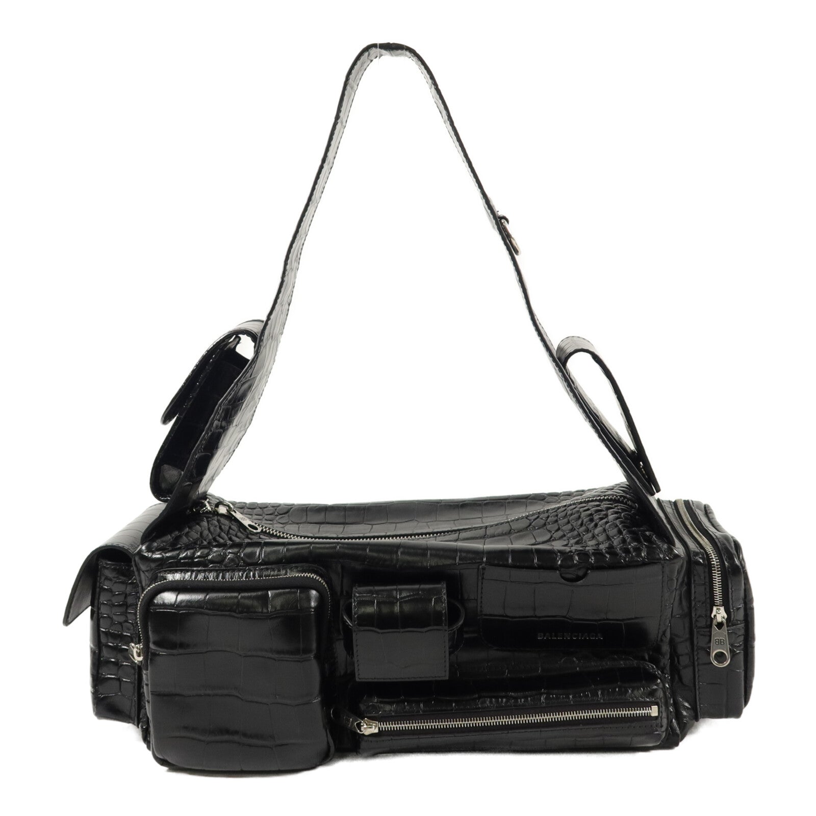 BALENCIAGA 牛皮皮革SuperBusy Sling Bag肩背袋