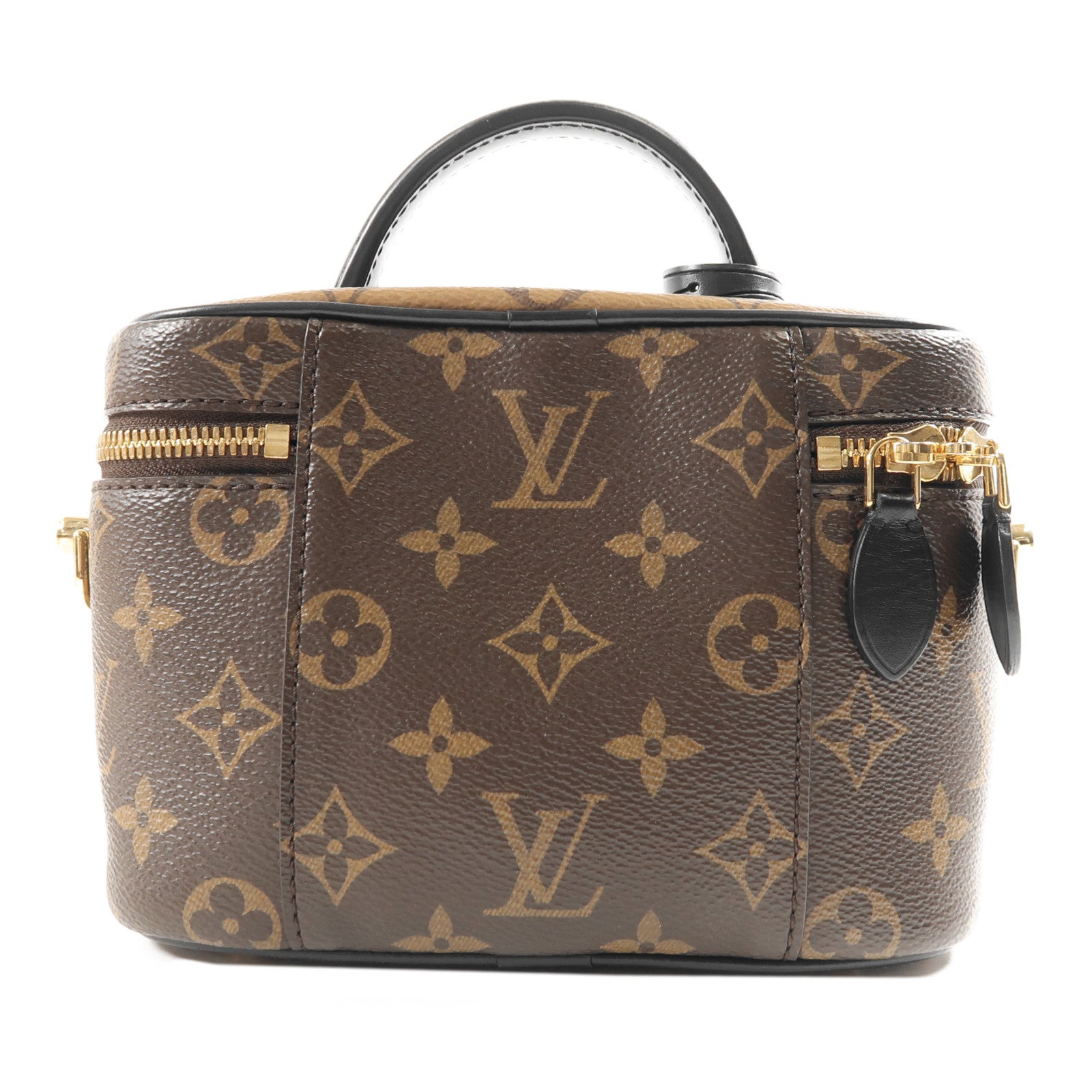 LOUIS VUITTON Monogram Reverse Vanity PM金扣手挽肩背兩用袋