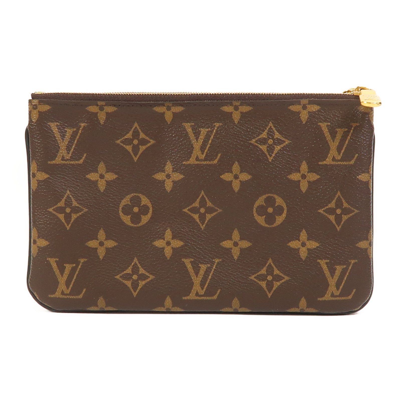 LOUIS VUITTON Monogram Giant Reverse Double Zip Pochette金扣肩背袋