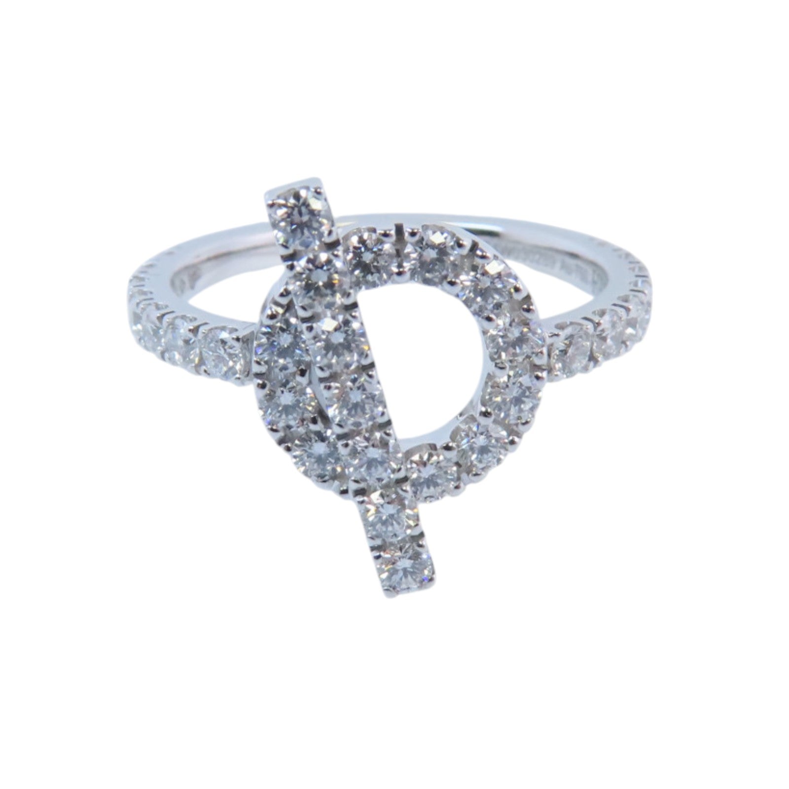 HERMES 【激減優惠】18K白金Finessee Diamond Ring鑽石戒指#54/US#6.5