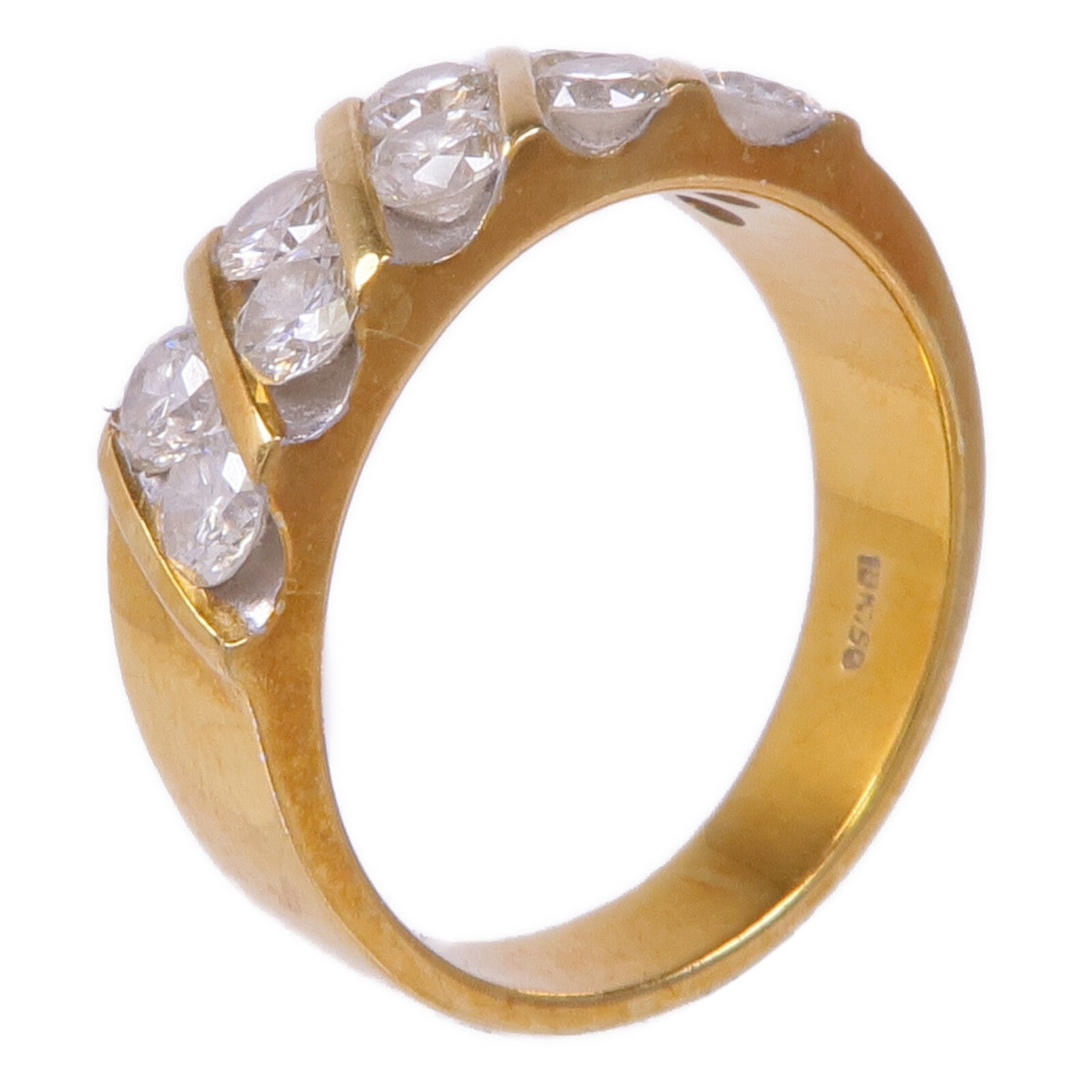 JEWELRY 18K黃金/白金Diamond Ring鑽石戒指US#5