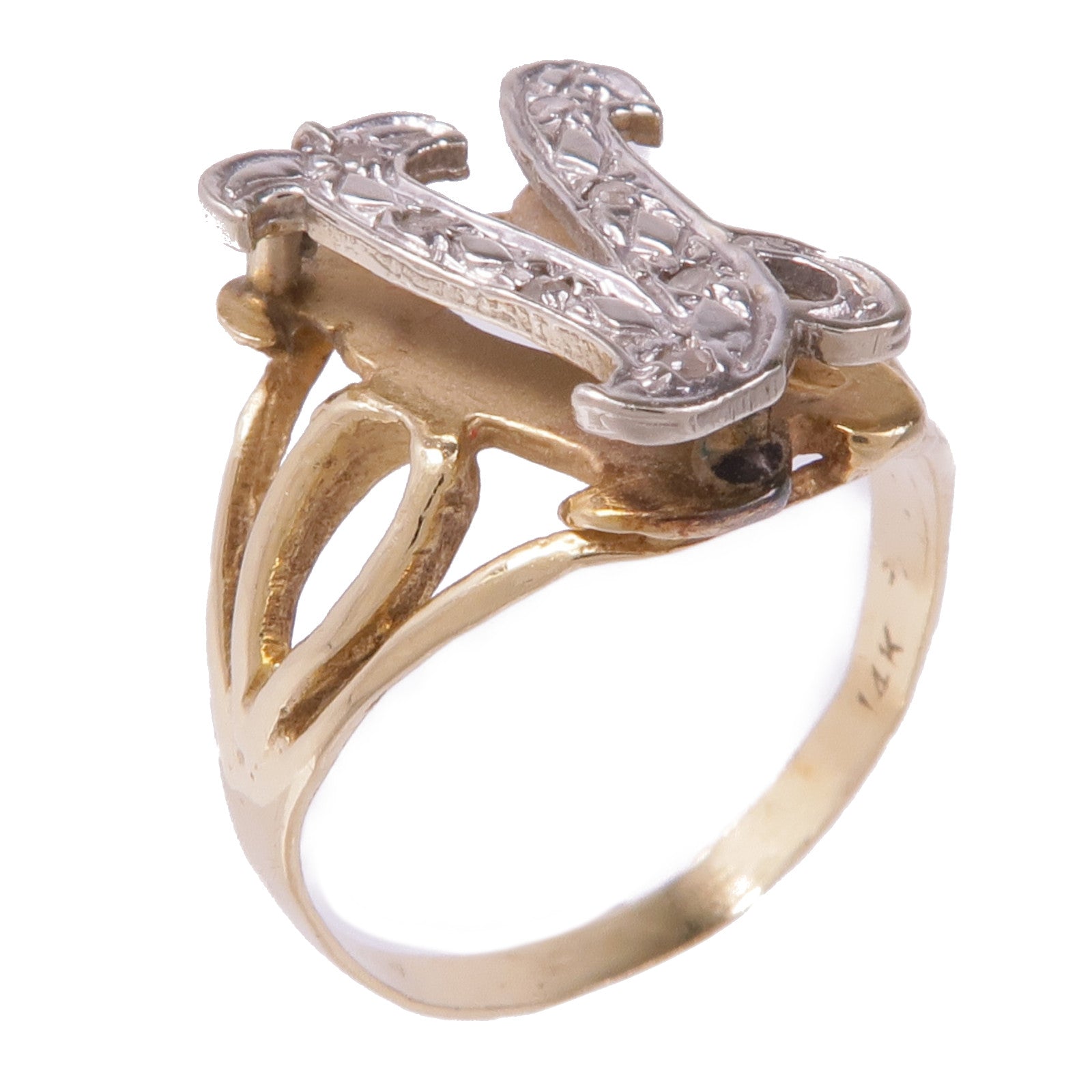JEWELRY 【激減優惠】14K黃金/白金Ring戒指US#5.5