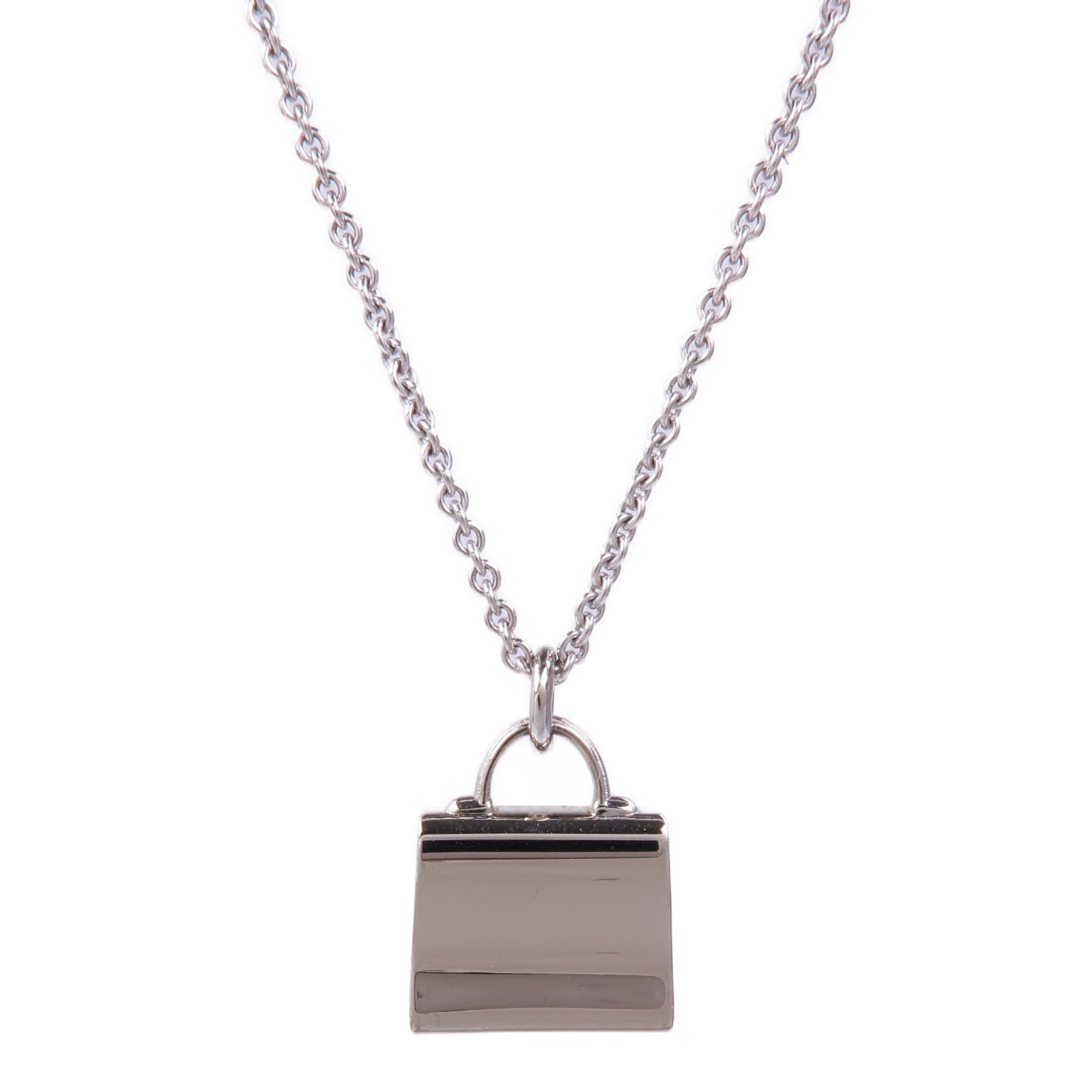 HERMES 【激減優惠】18K白金Kelly Pendant鑽石項鍊