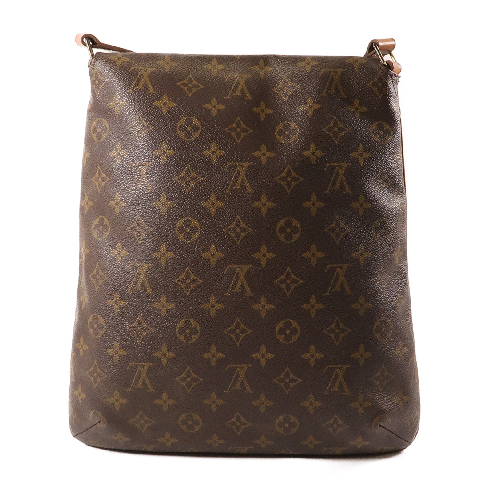 LOUIS VUITTON 【激減優惠】Monogram Musette金扣肩背袋棕色