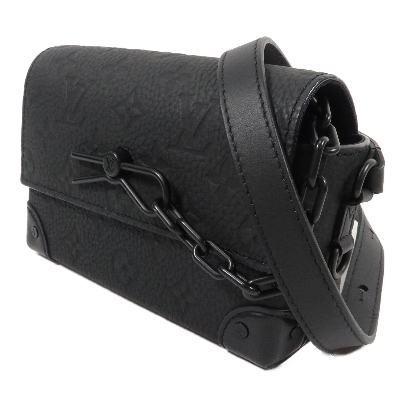 LOUIS VUITTON Monogram Taurillon Steamer Wearable Wallet扣肩背袋