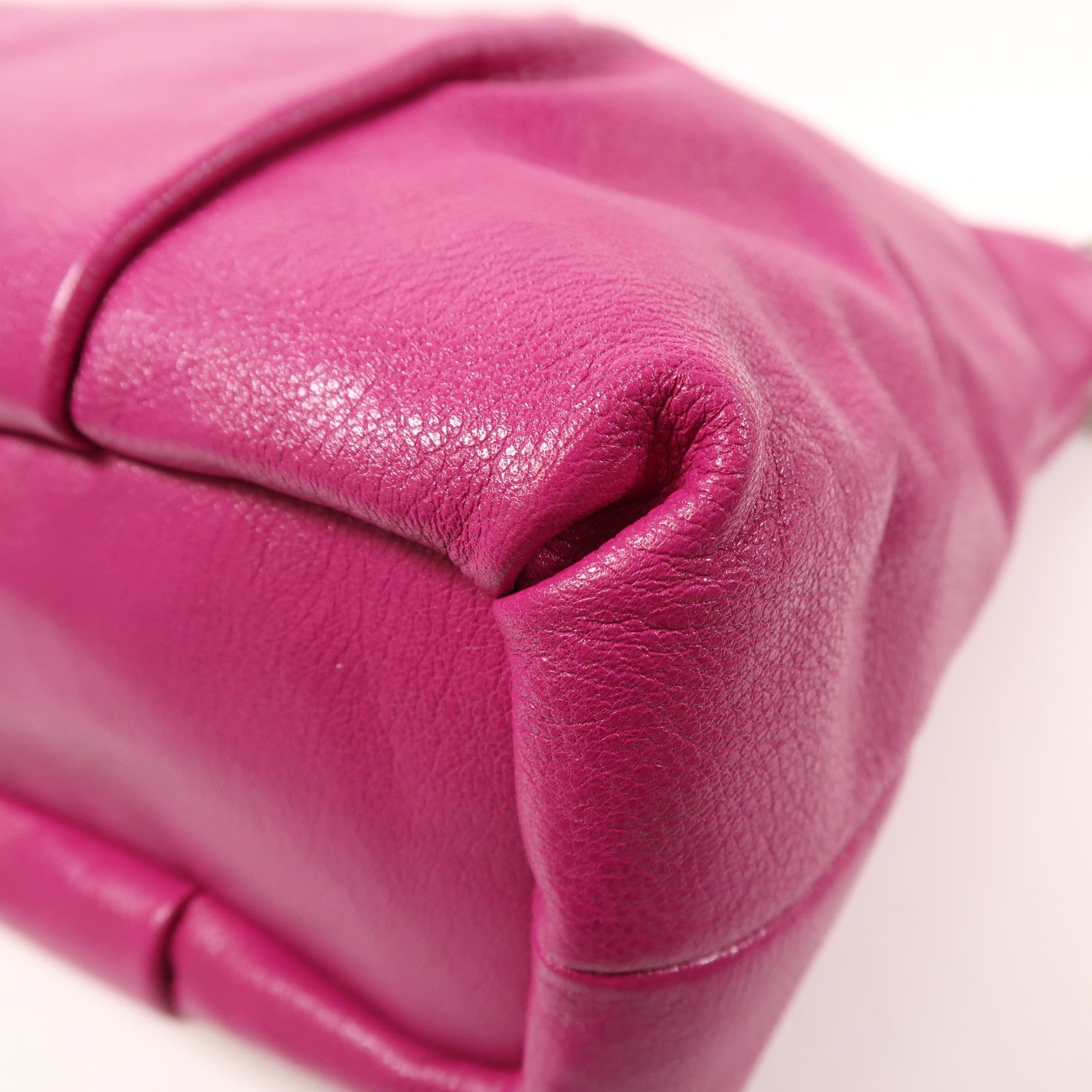 COACH 牛皮皮革2way Shoulder Bag銀扣肩背袋