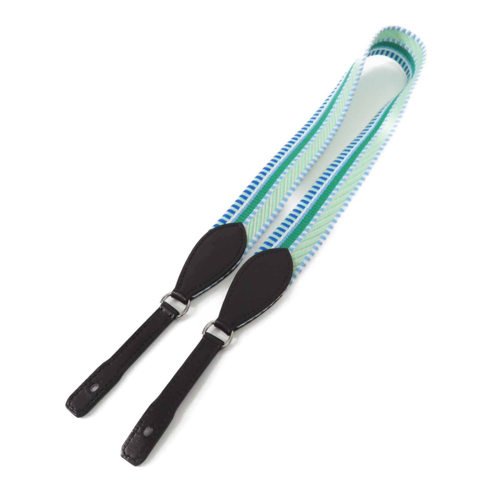 HERMES 帆布Shoulder Strap銀扣肩帶