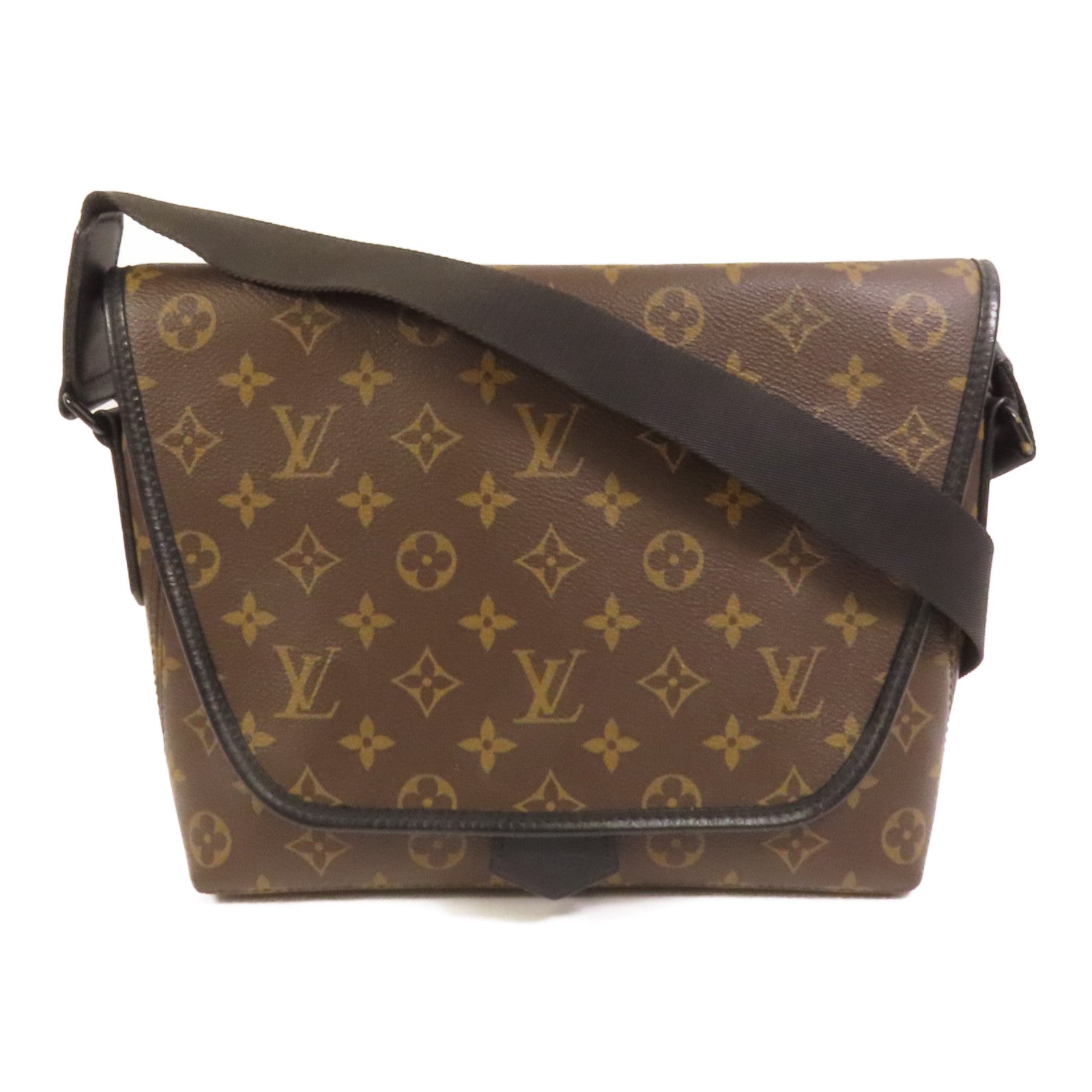 LOUIS VUITTON 【激減優惠】Monogram Macassar Magnetic Messenger Bag肩背袋棕色