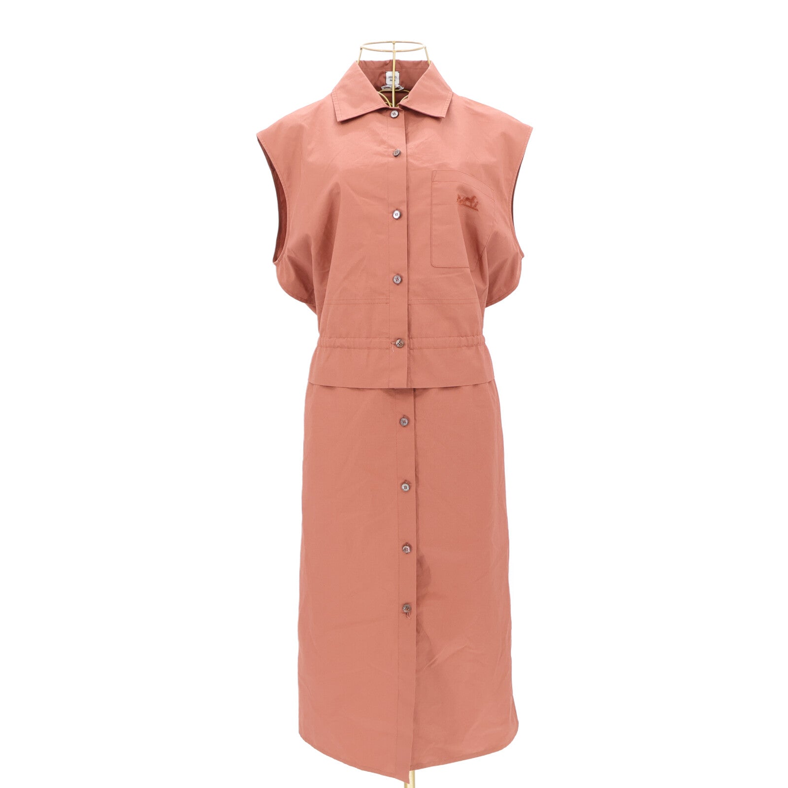 HERMES No-Sleeves Caleche Dress連身裙