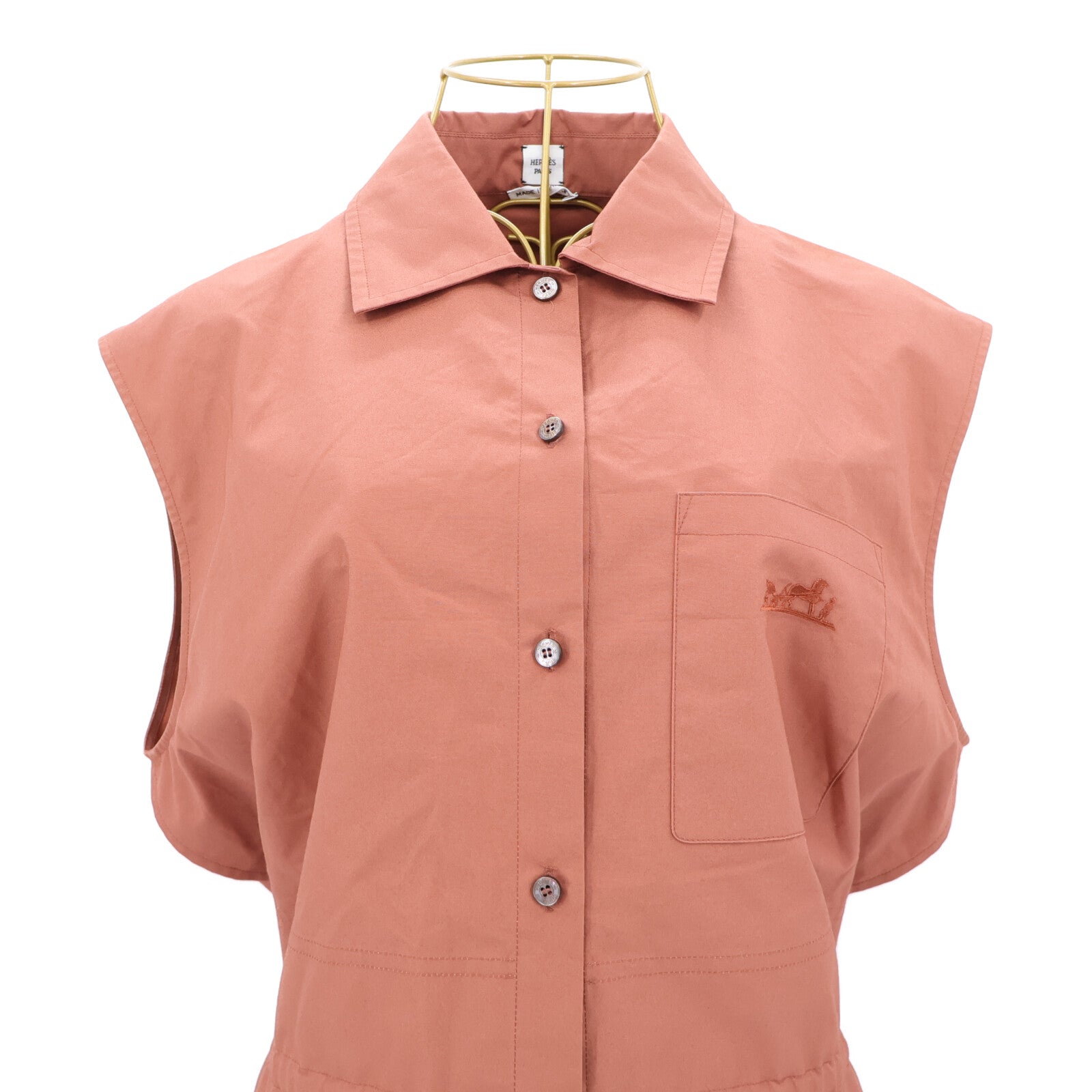 HERMES No-Sleeves Caleche Dress連身裙