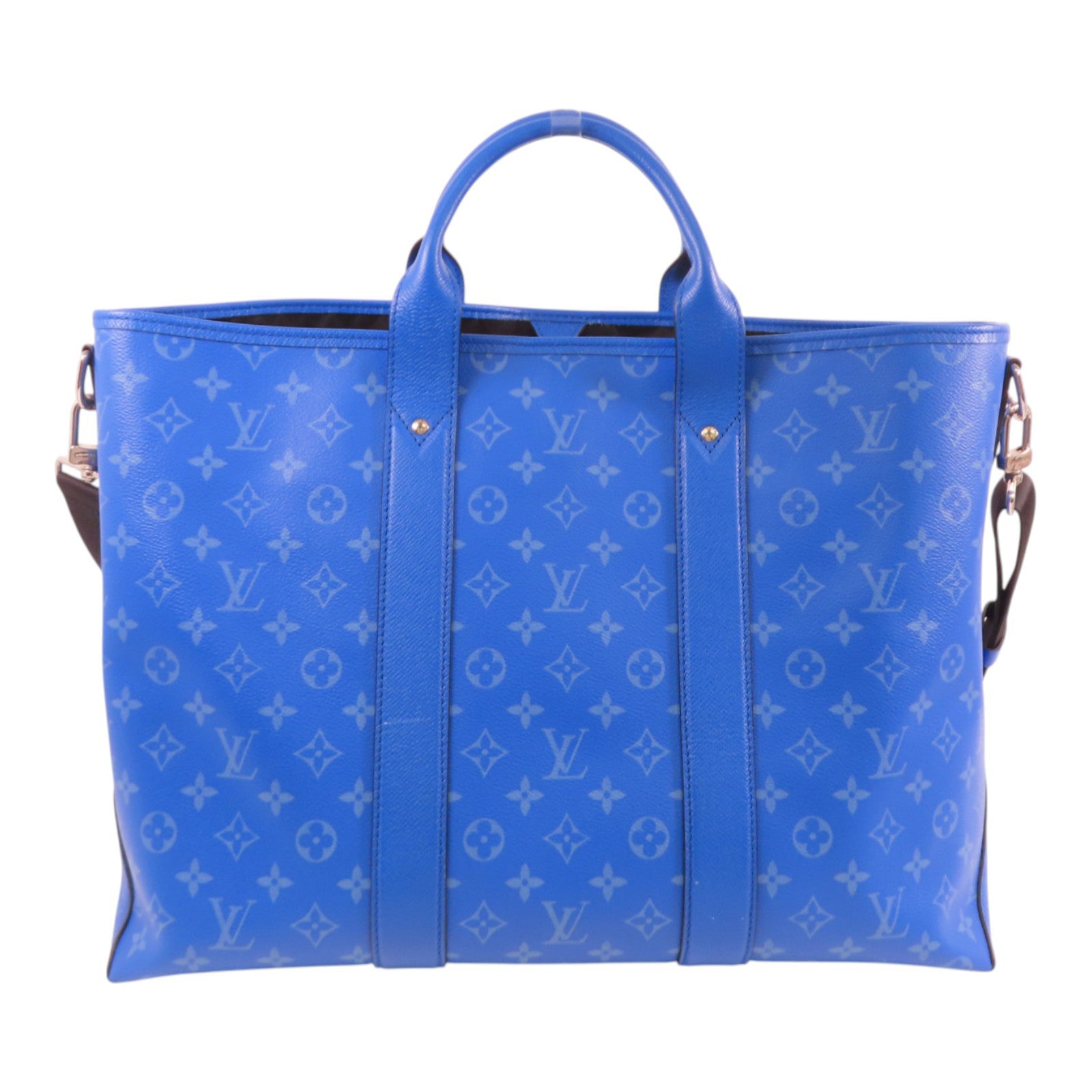 LOUIS VUITTON LVSHW Taigalama Weekend Tote Bag Shoulder Bag M31010 Monogram Blue
