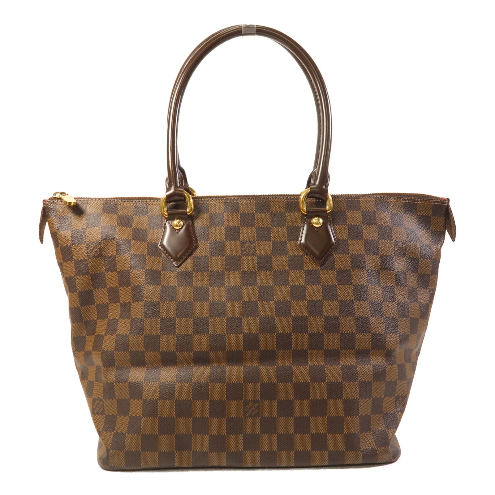 LOUIS VUITTON Damier Saleya MM金扣肩背袋/手挽袋