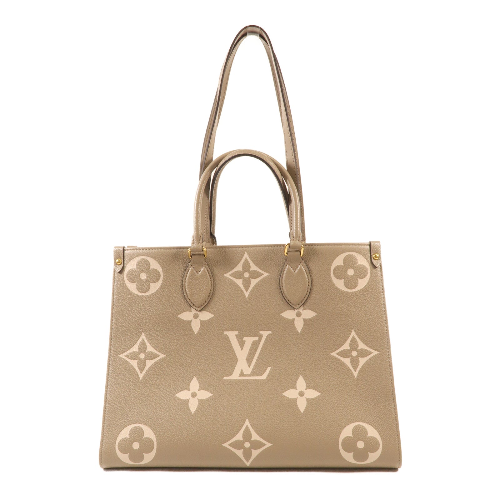 LOUIS VUITTON Monogram Empreinte OnTheGo MM金扣手挽肩背兩用袋