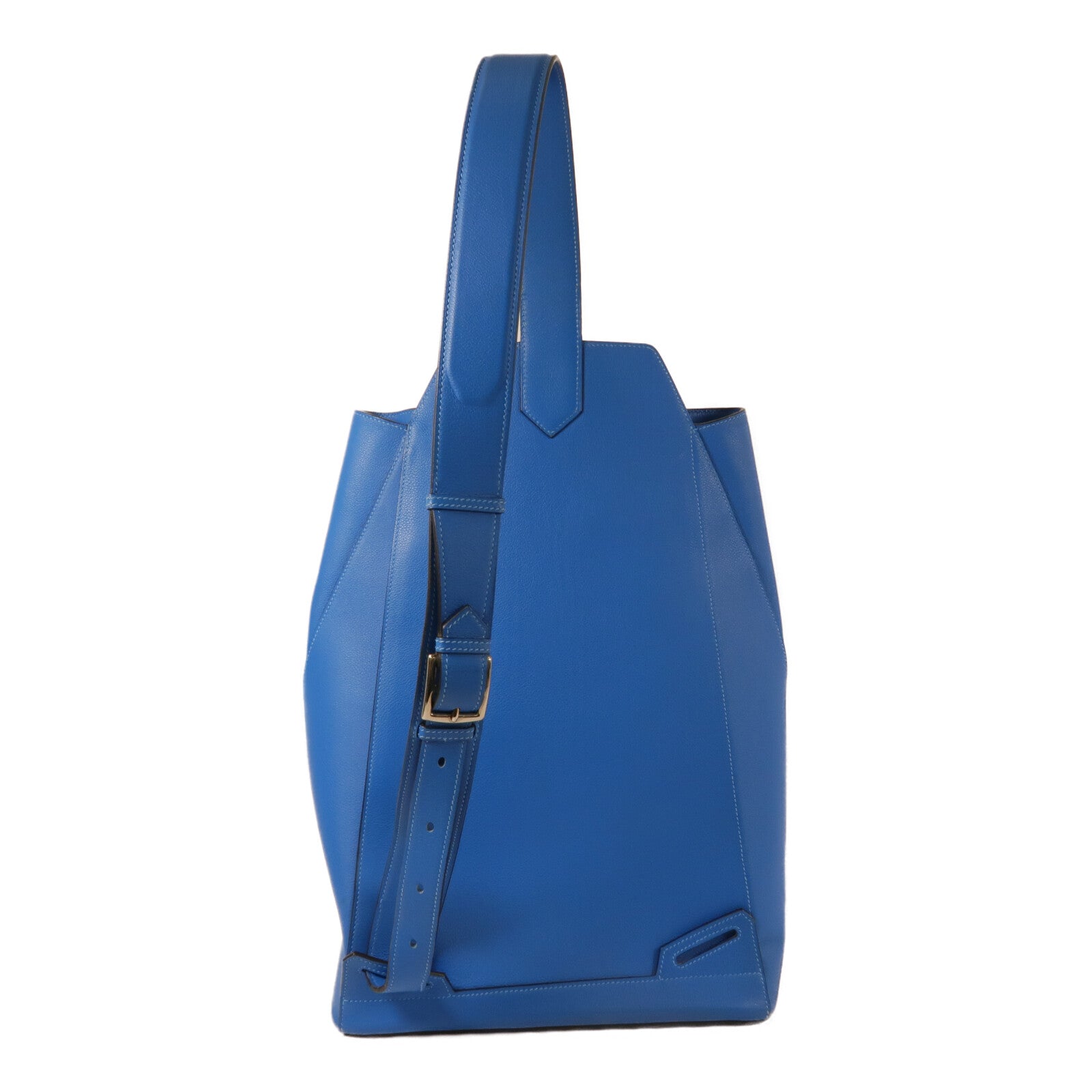 HERMES Evercolor皮革Flash Sailor Backpack背包Bleu Hydra