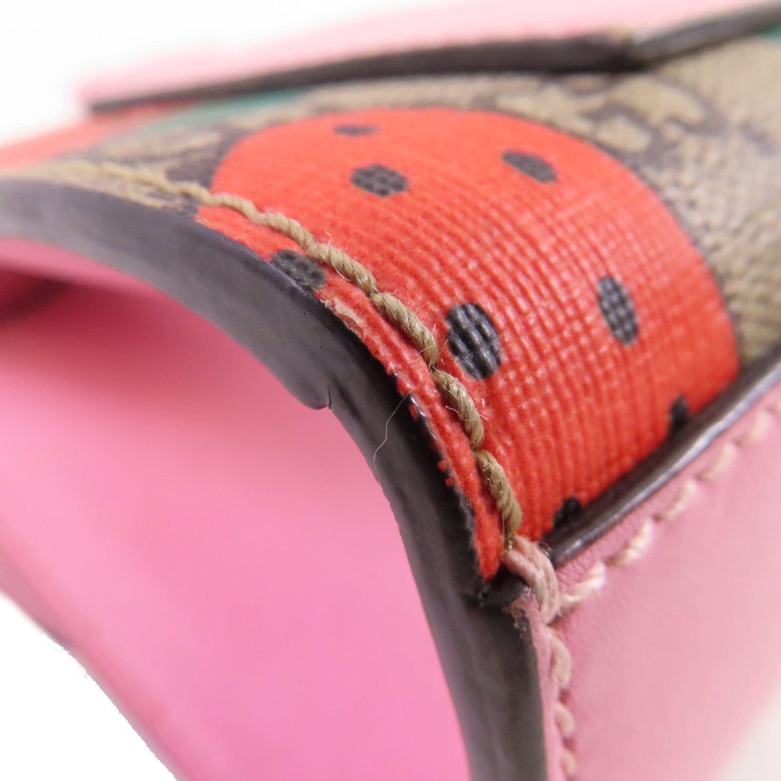 GUCCI 塗層帆布GG Supreme Padlock Small Shoulder Bag金扣鏈帶肩背袋啡色/粉紅色/紅色