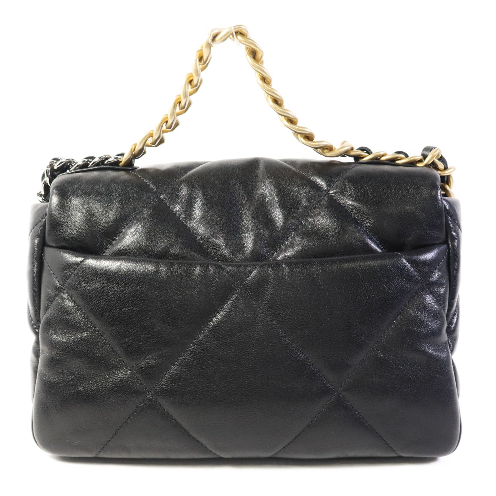 CHANEL 羊皮皮革C19 Small手挽肩背兩用袋