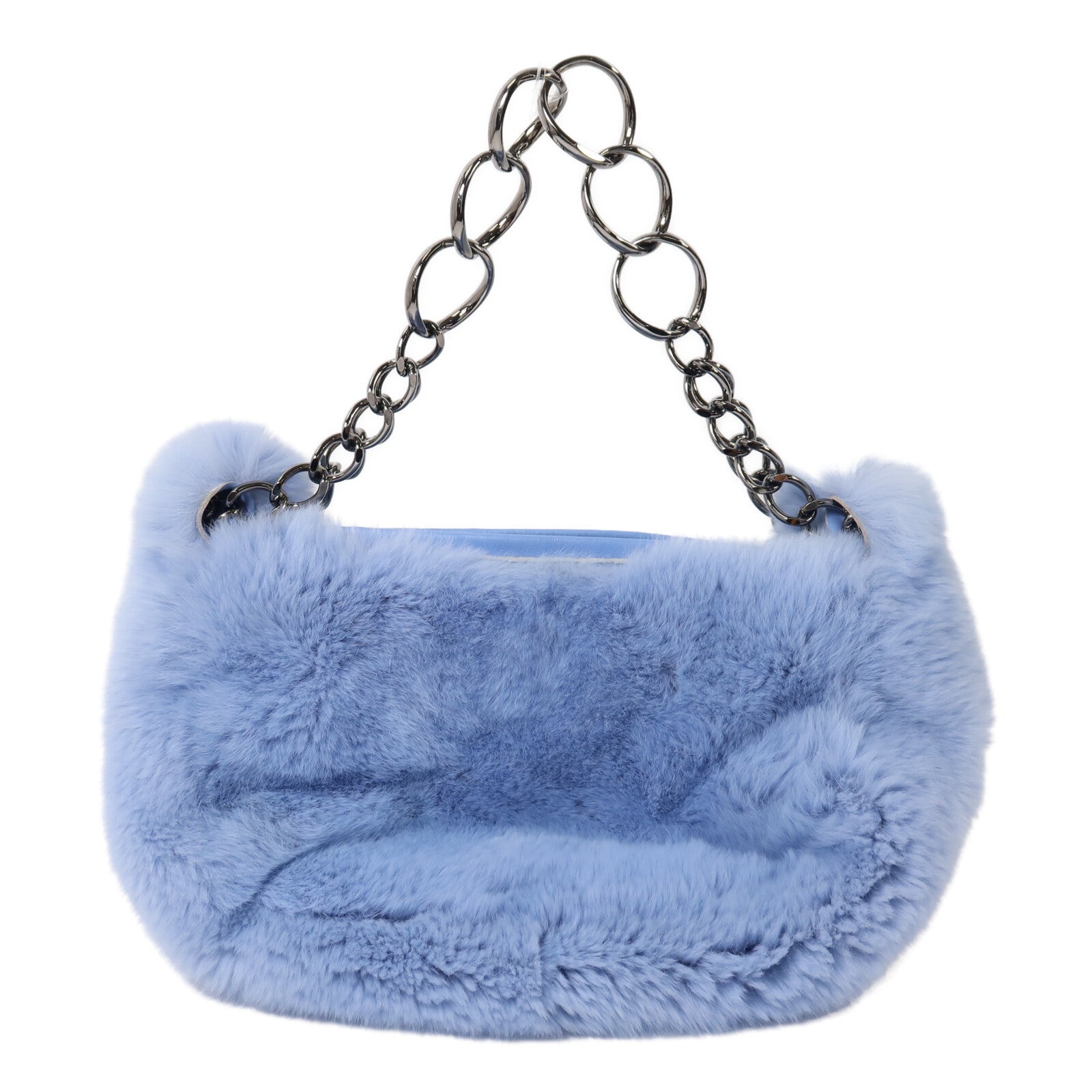 CHANEL 兔毛Vintage Rabbit Fur Chain Hobo鏈帶手挽袋