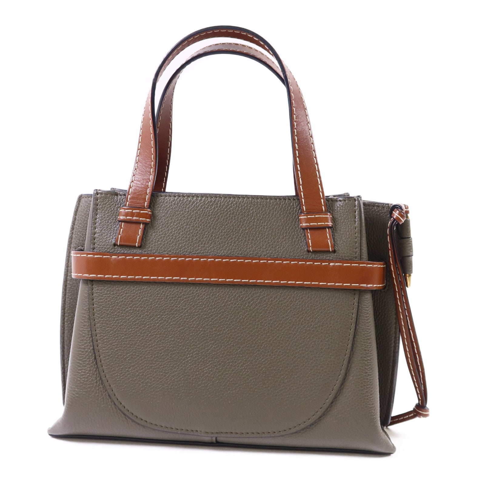 LOEWE 牛皮皮革Mini Gate金扣手挽肩背兩用袋