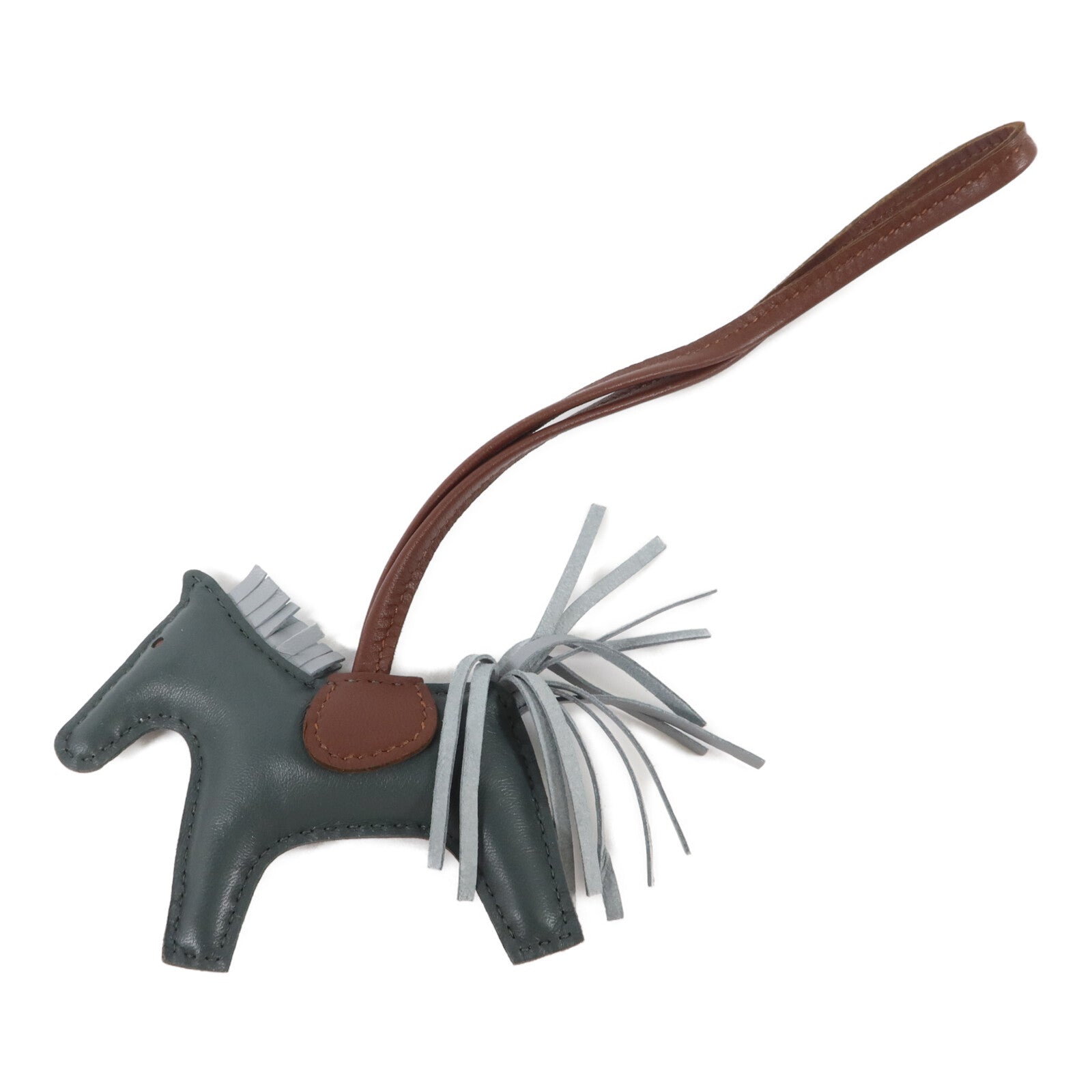 HERMES Milo皮革Rodeo PM掛飾Terre