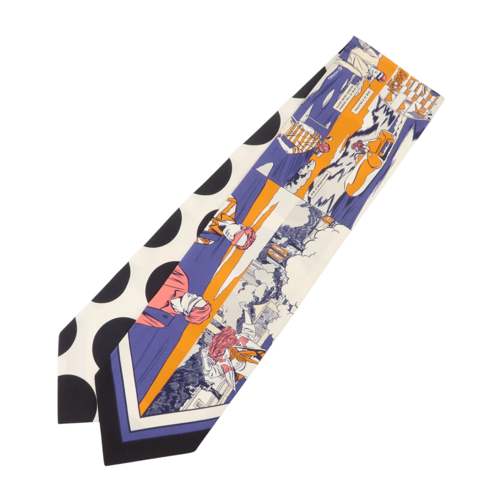 HERMES 絲質Wow Twilly Up 11X85cm絲巾