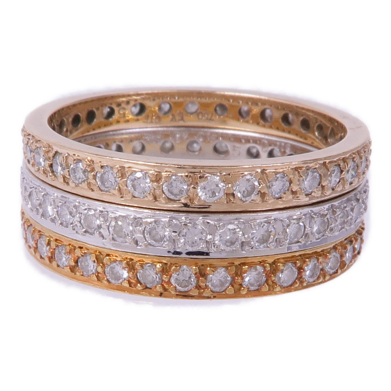 JEWELRY 18K白金/黃金/玫瑰金Diamond Ring鑽石戒指US#6.25