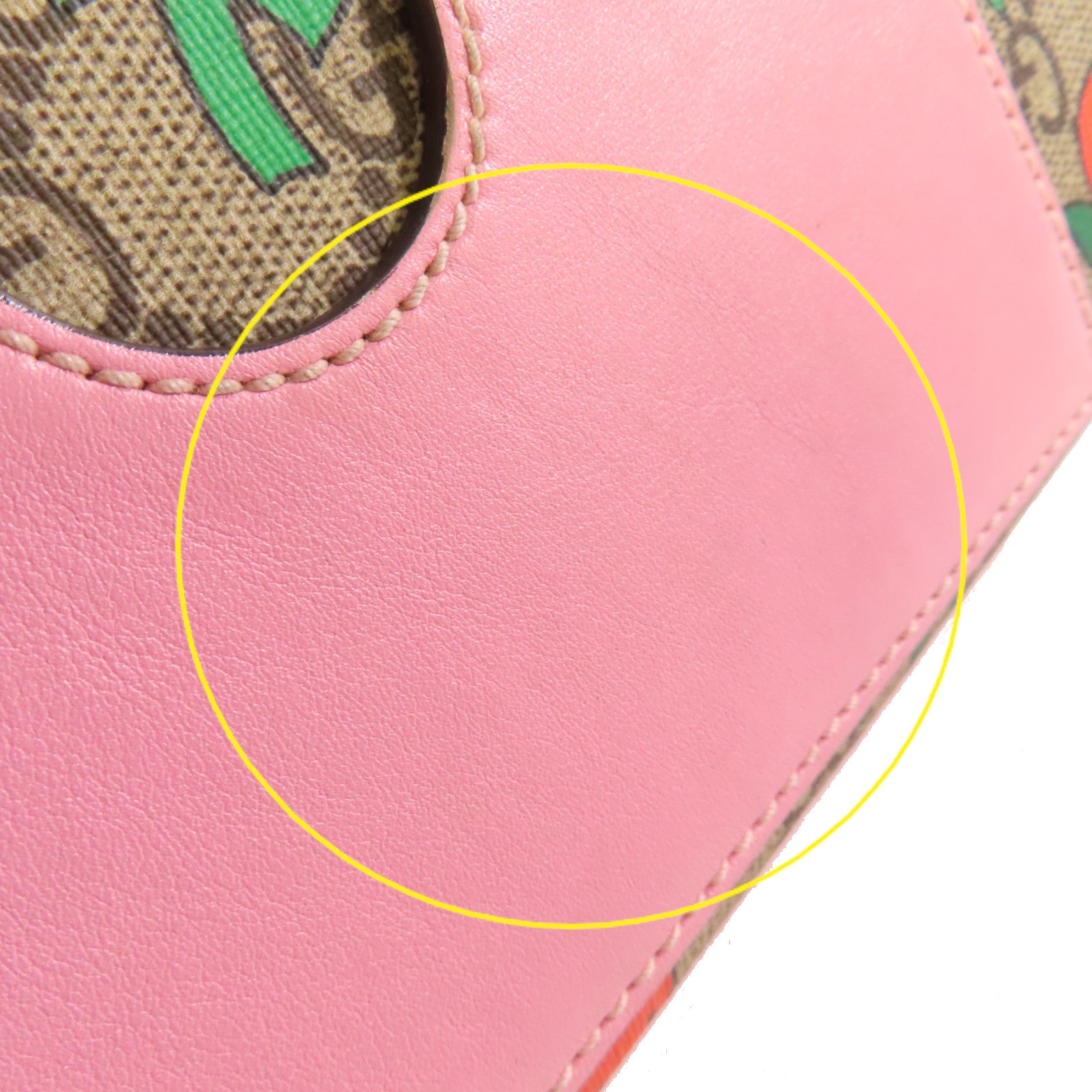 GUCCI 塗層帆布GG Supreme Padlock Small Shoulder Bag金扣鏈帶肩背袋啡色/粉紅色/紅色