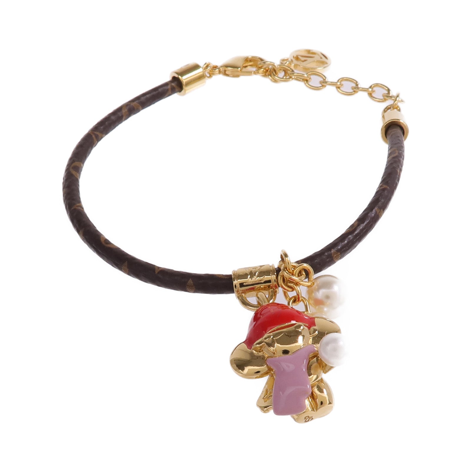 LOUIS VUITTON Monogram/金屬Vivienne Snow Bracelet手鏈