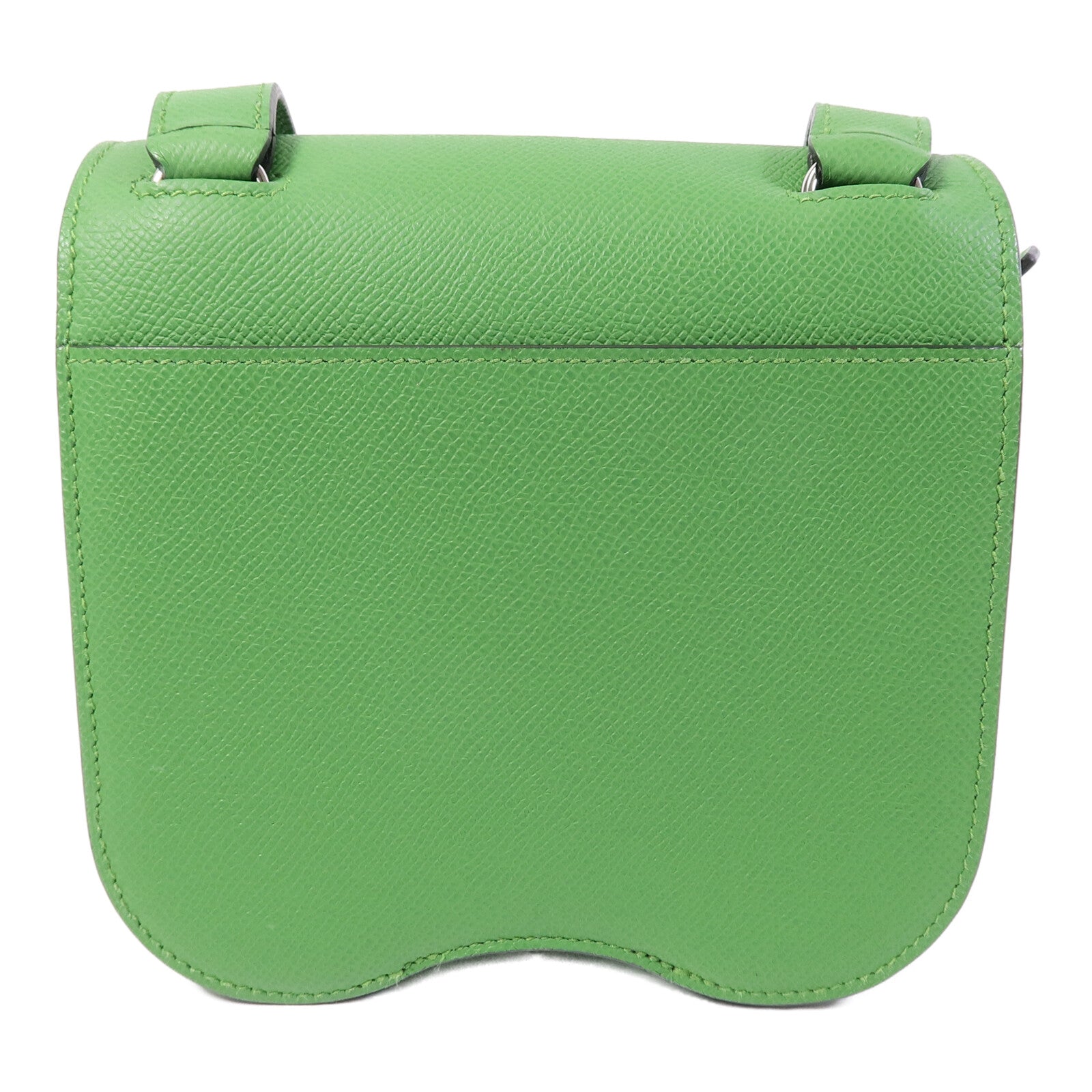 HERMES Epsom皮革Della Cavalleria Mini肩背袋Vert Yucca