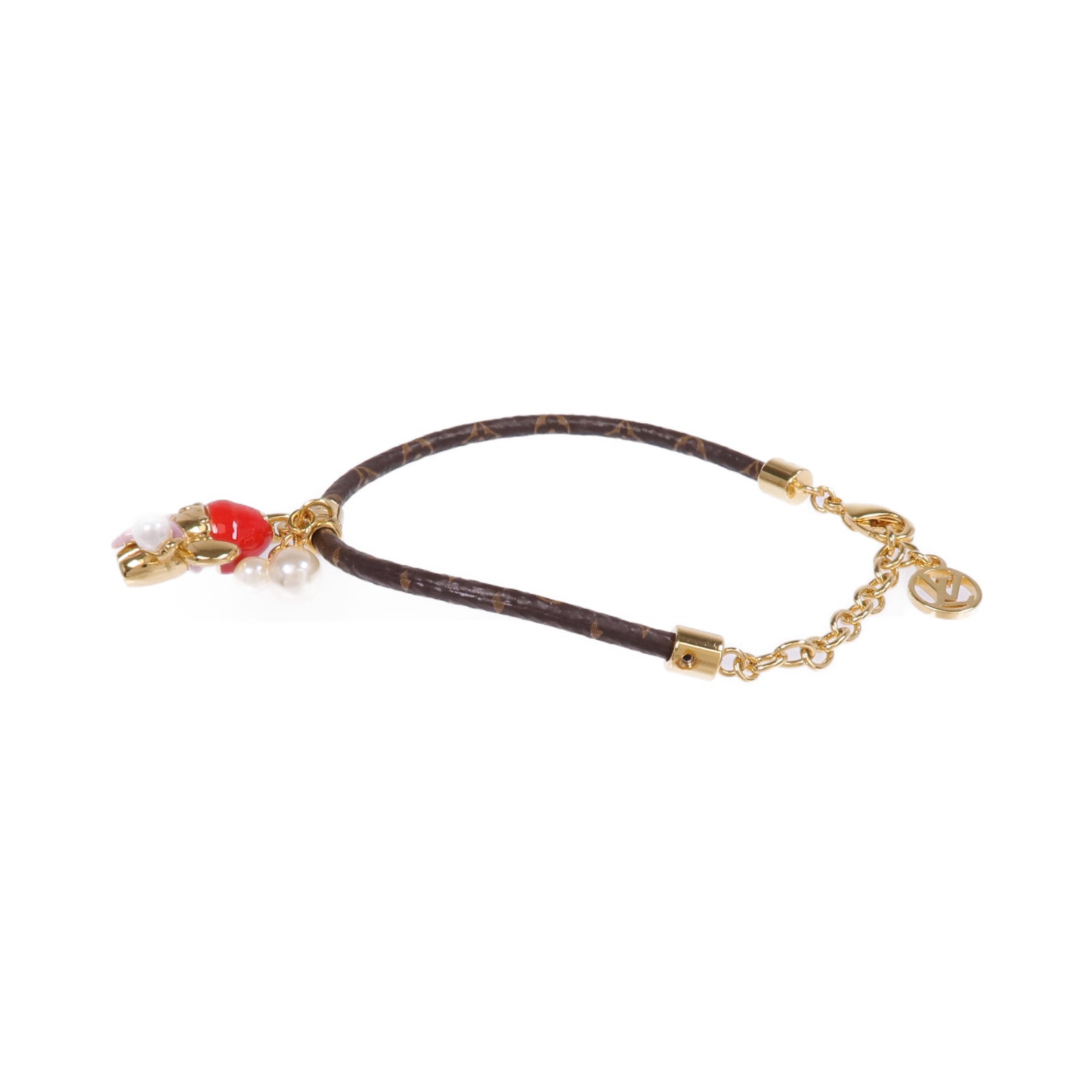 LOUIS VUITTON Monogram/金屬Vivienne Snow Bracelet手鏈