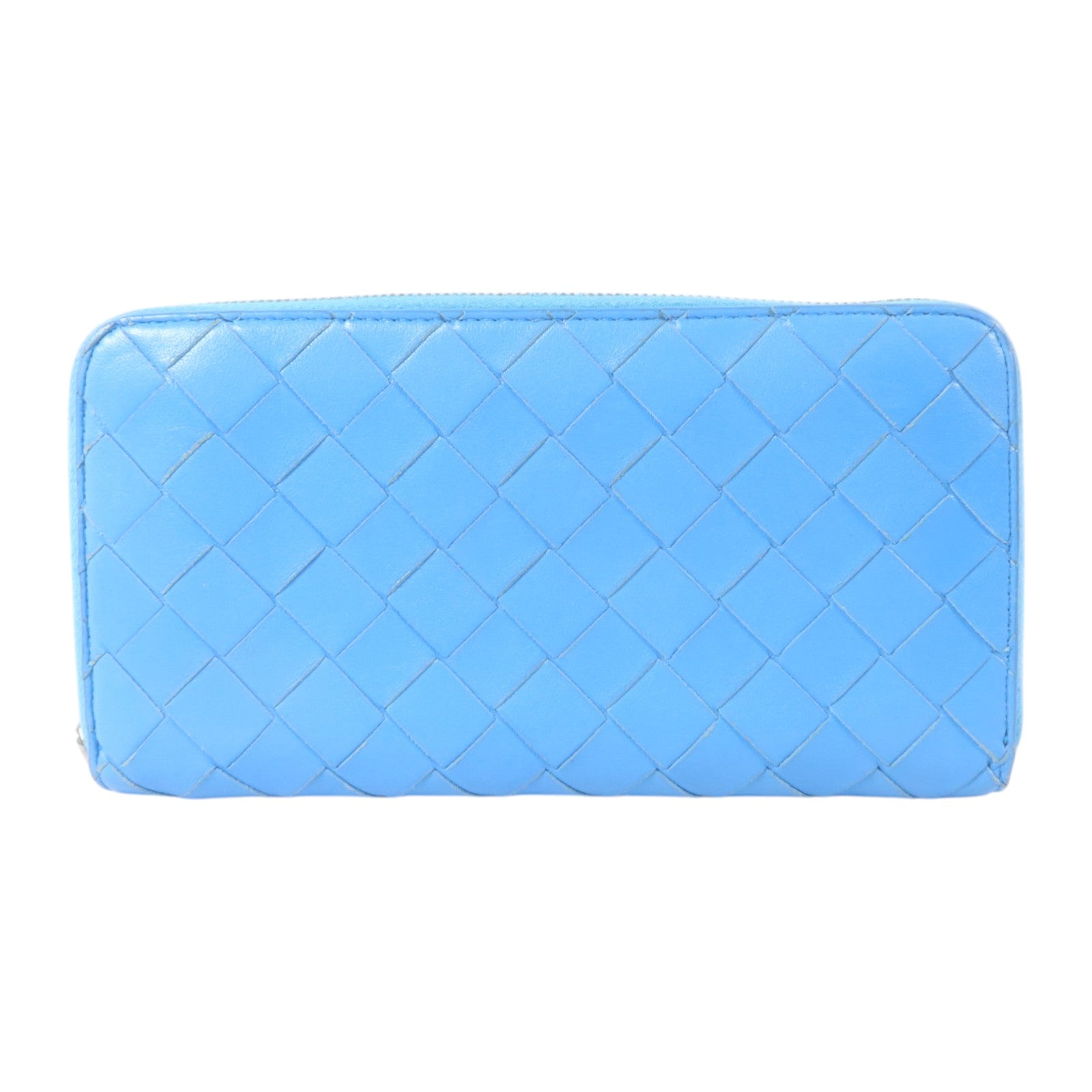 BOTTEGA VENETA 羊皮皮革Long Wallet銀扣長錢包