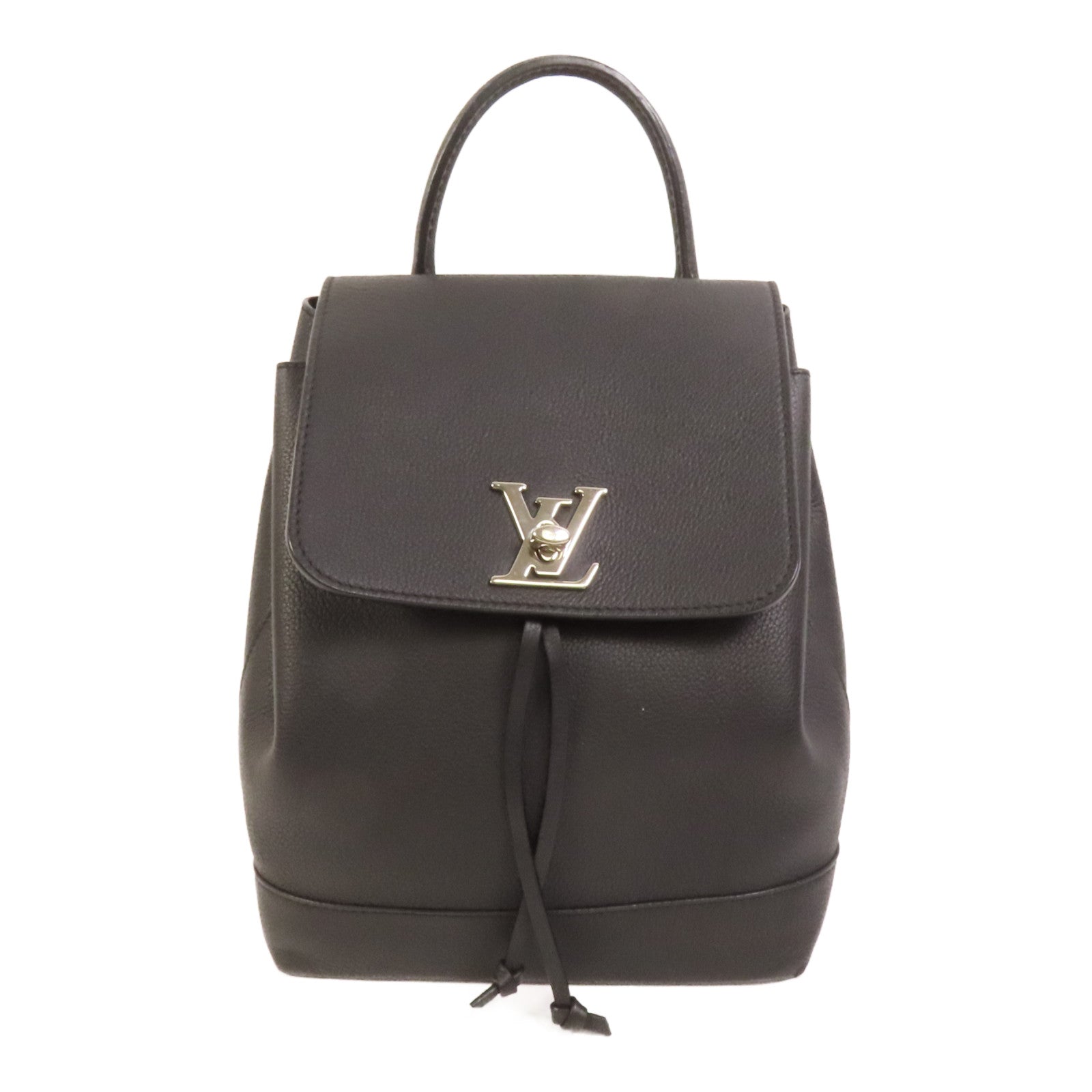 LOUIS VUITTON 【激減優惠】牛皮皮革Lock Me Backpack銀扣背包