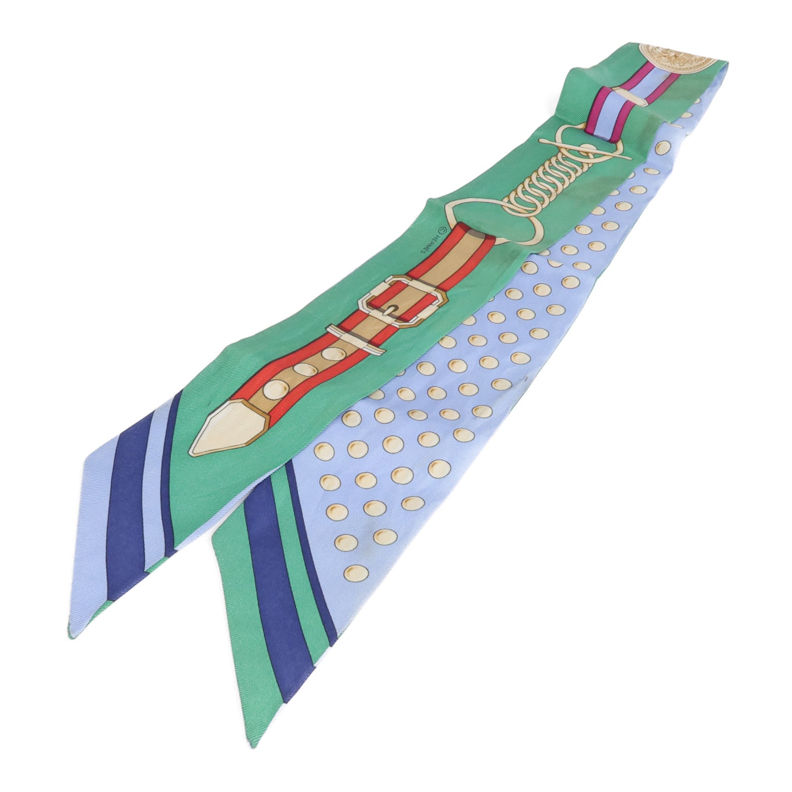 HERMES 絲質Twilly絲巾