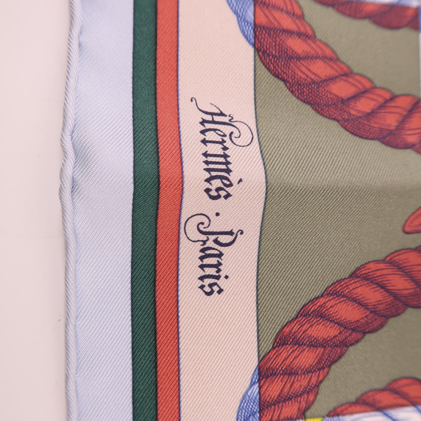 HERMES Scarf 40x40 Silk Multicolor