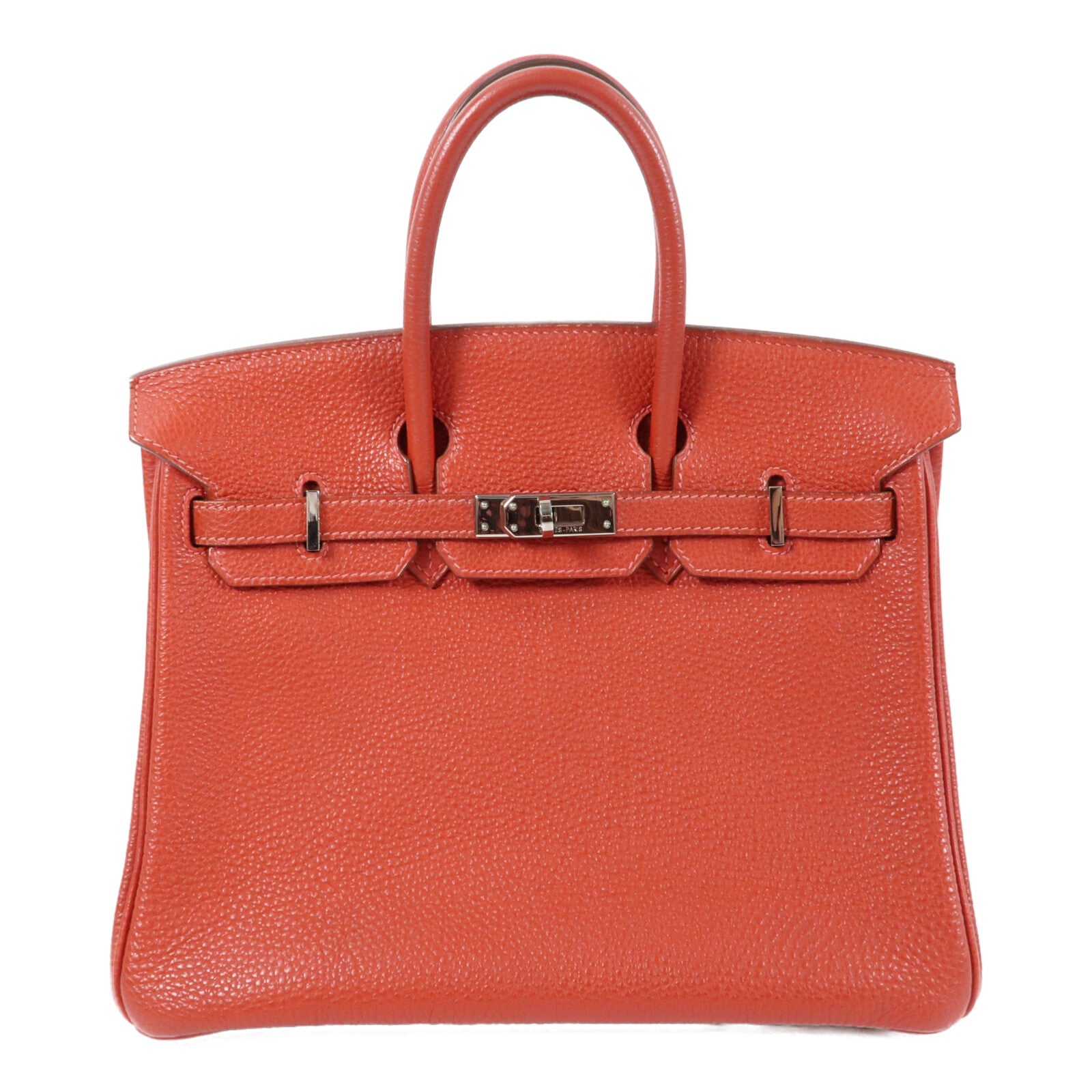 HERMES Togo皮革Birkin 25銀扣手挽袋