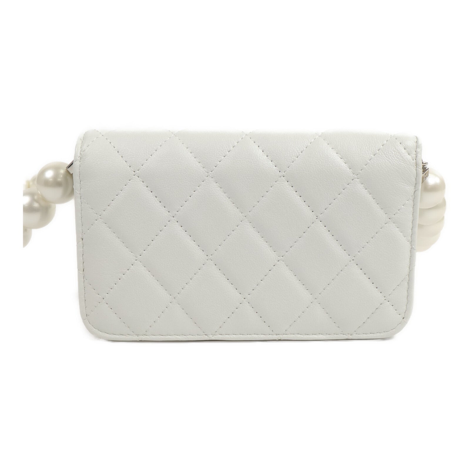 CHANEL 牛皮皮革Pearl Mini Wallet On Chain肩背袋