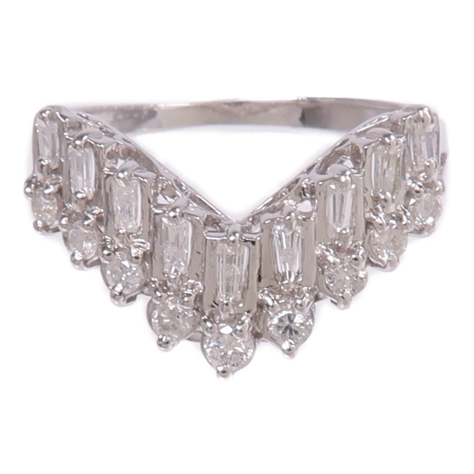 JEWELRY PT900鉑金Diamond Ring鑽石戒指US#6.5