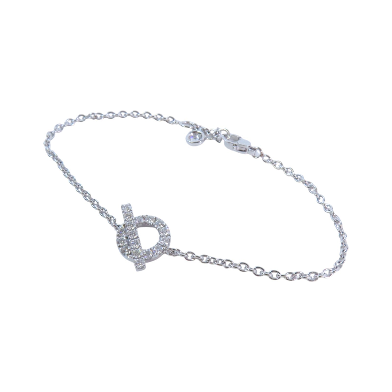 HERMES 18K白金Finessee Diamond Bracelet銀扣鑽石手鏈