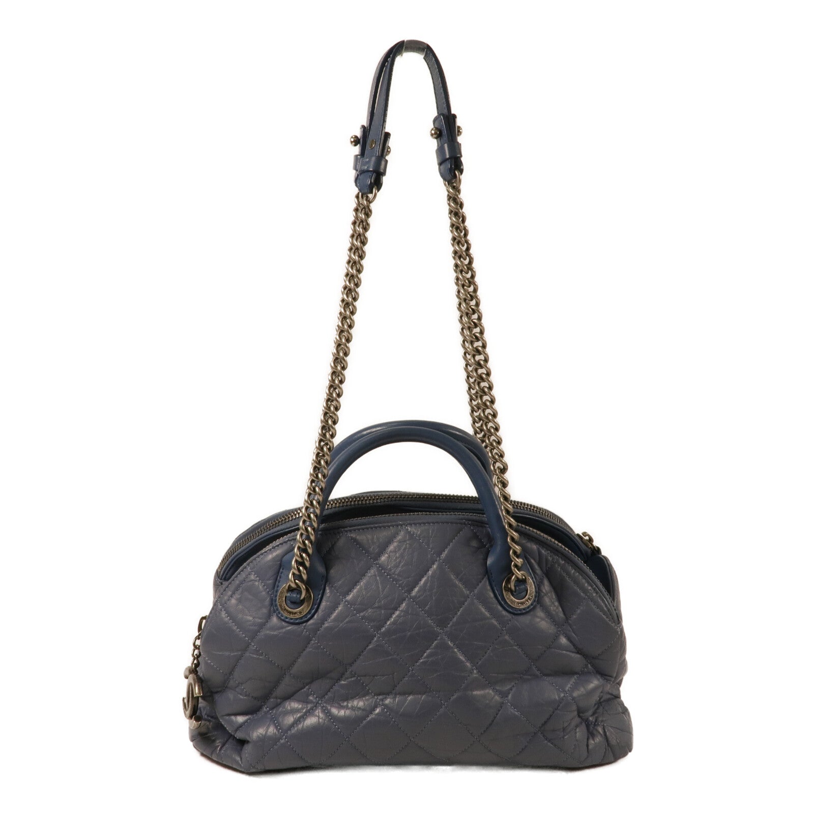 CHANEL 牛皮皮革Shoulder Bag鏈帶手挽肩背兩用袋