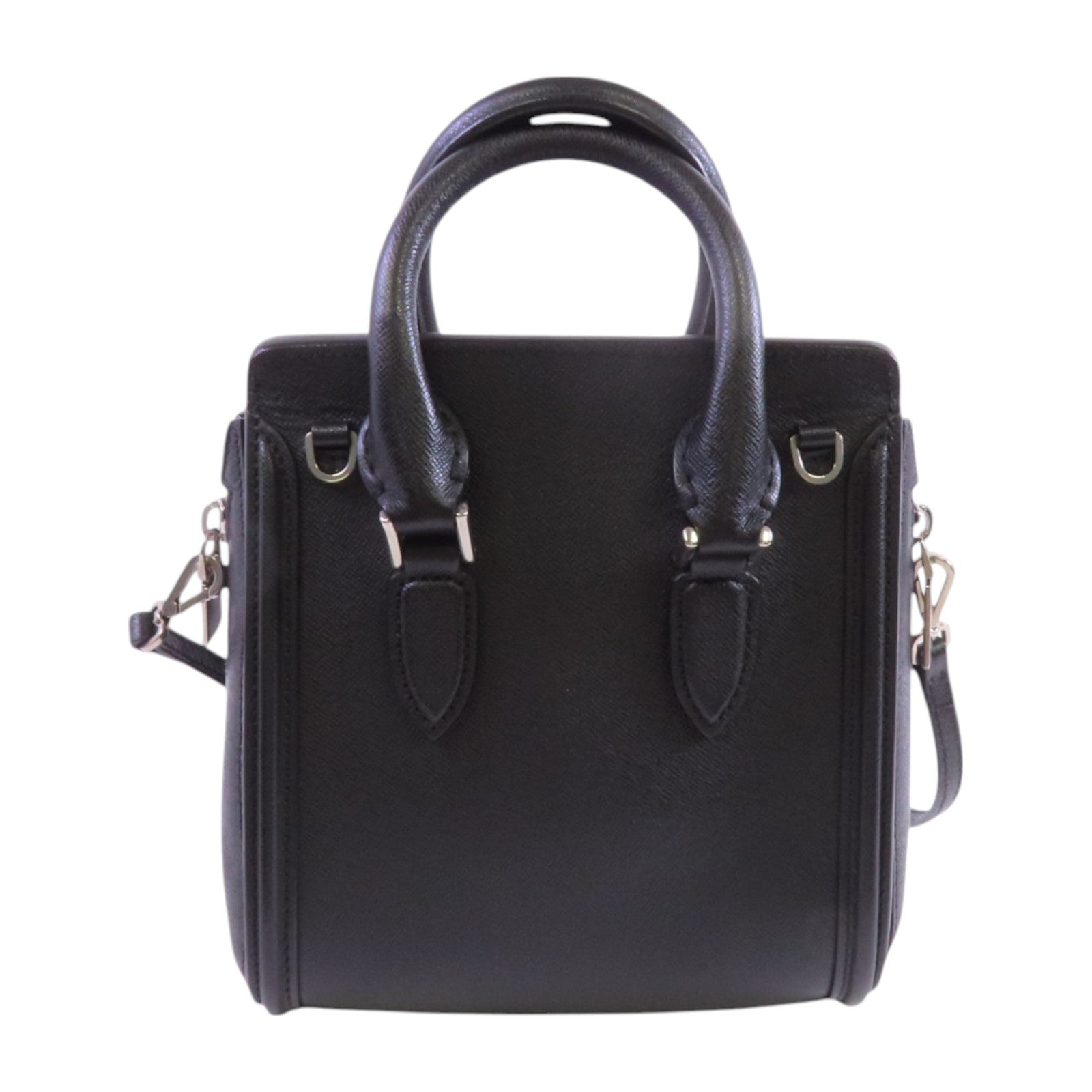 SELECTION 【激減優惠】牛皮皮革Heroine Mini銀扣手挽肩背兩用袋