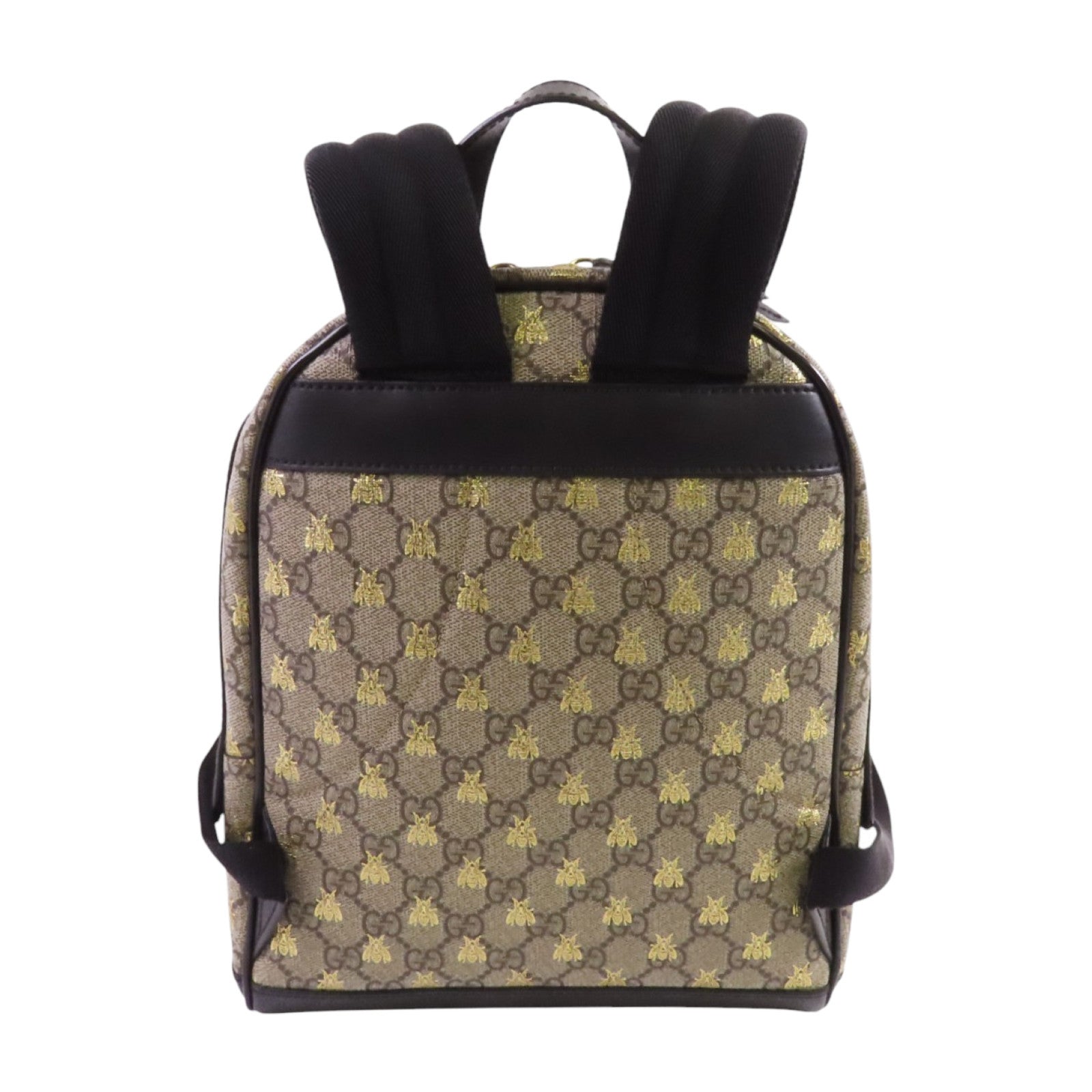 GUCCI 塗層帆布GG Supreme Backpack金扣背包