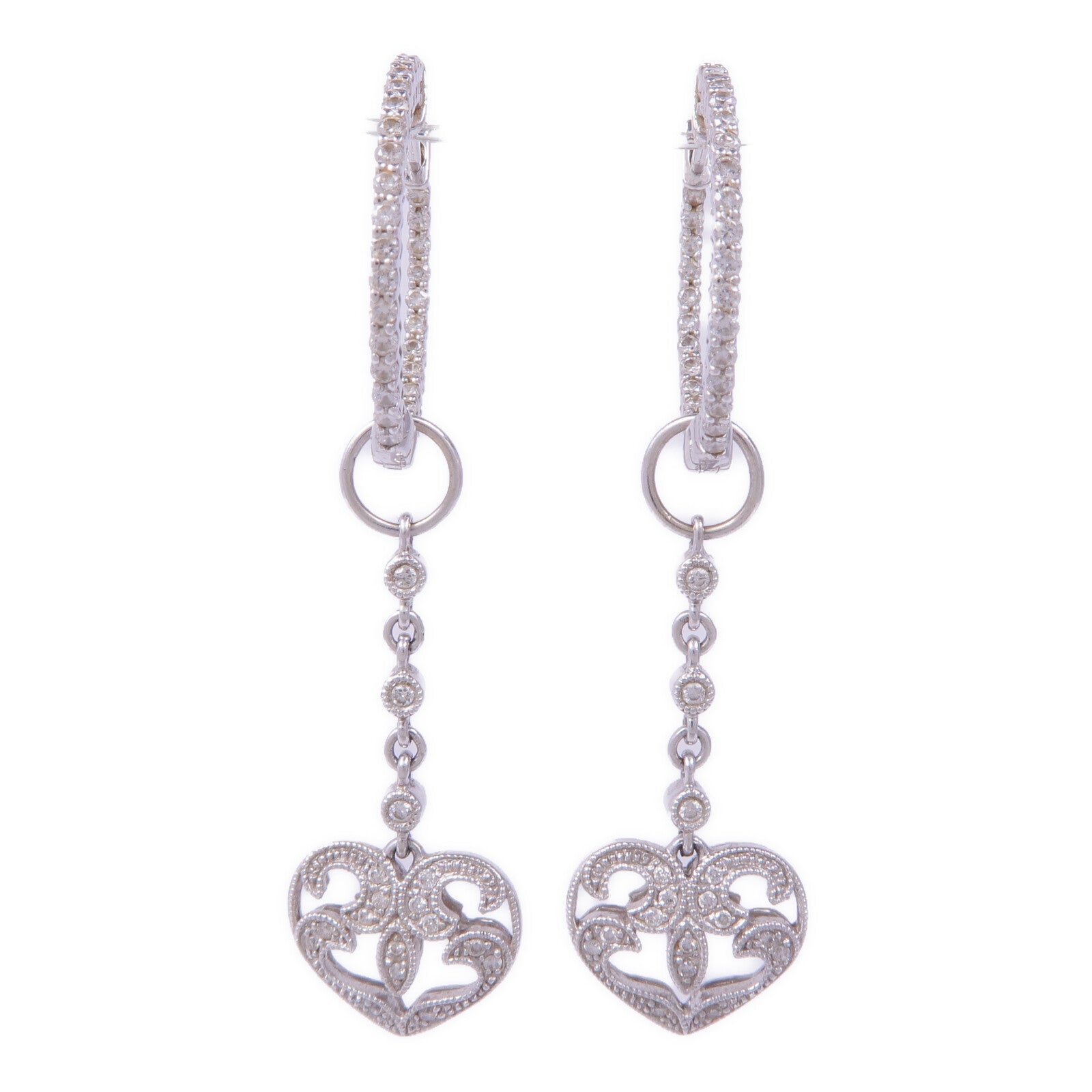 JEWELRY 18K白金Diamond Earrings鑽石耳環