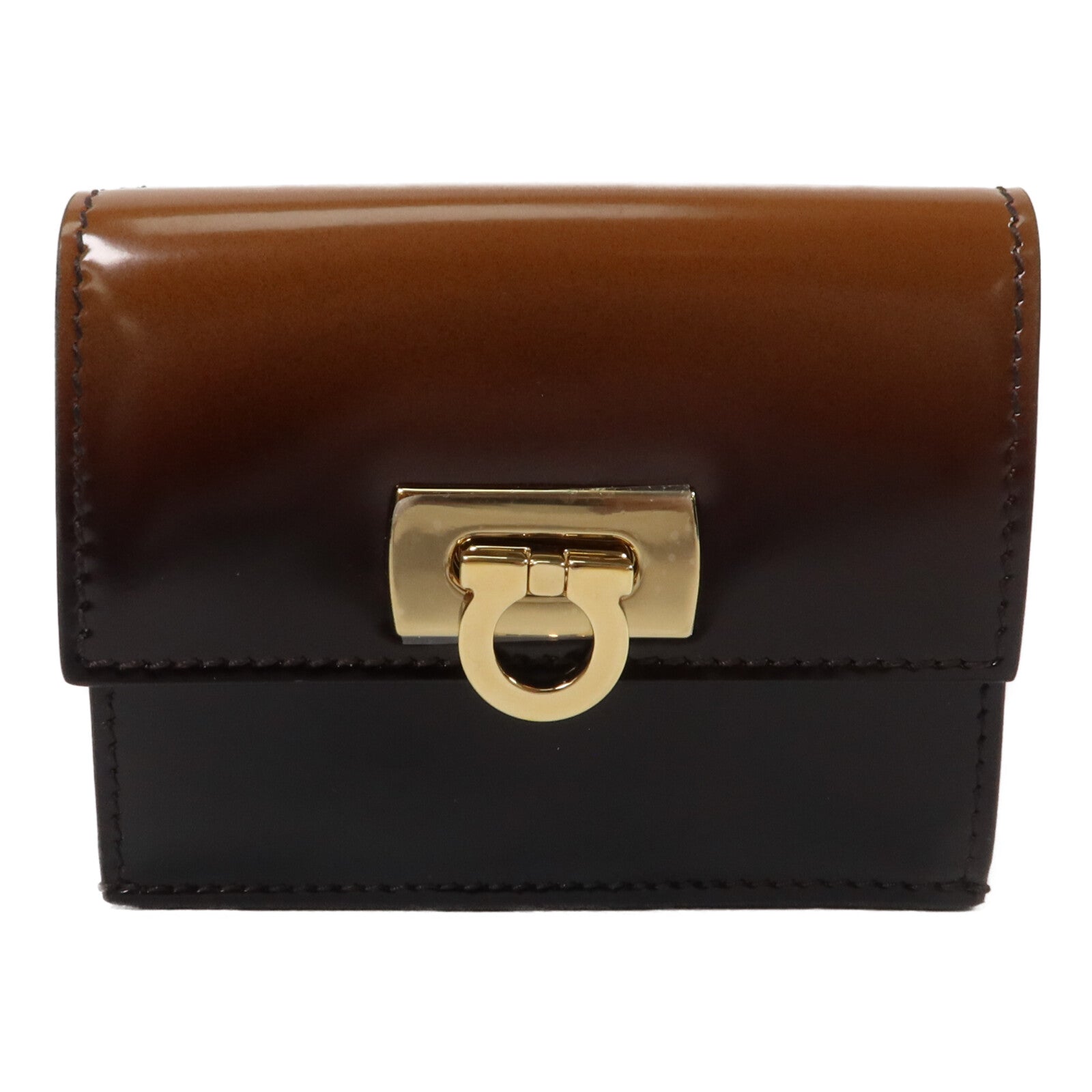 Salvatore Ferragamo 牛皮皮革Wanda Gancini Compact Wallet錢包