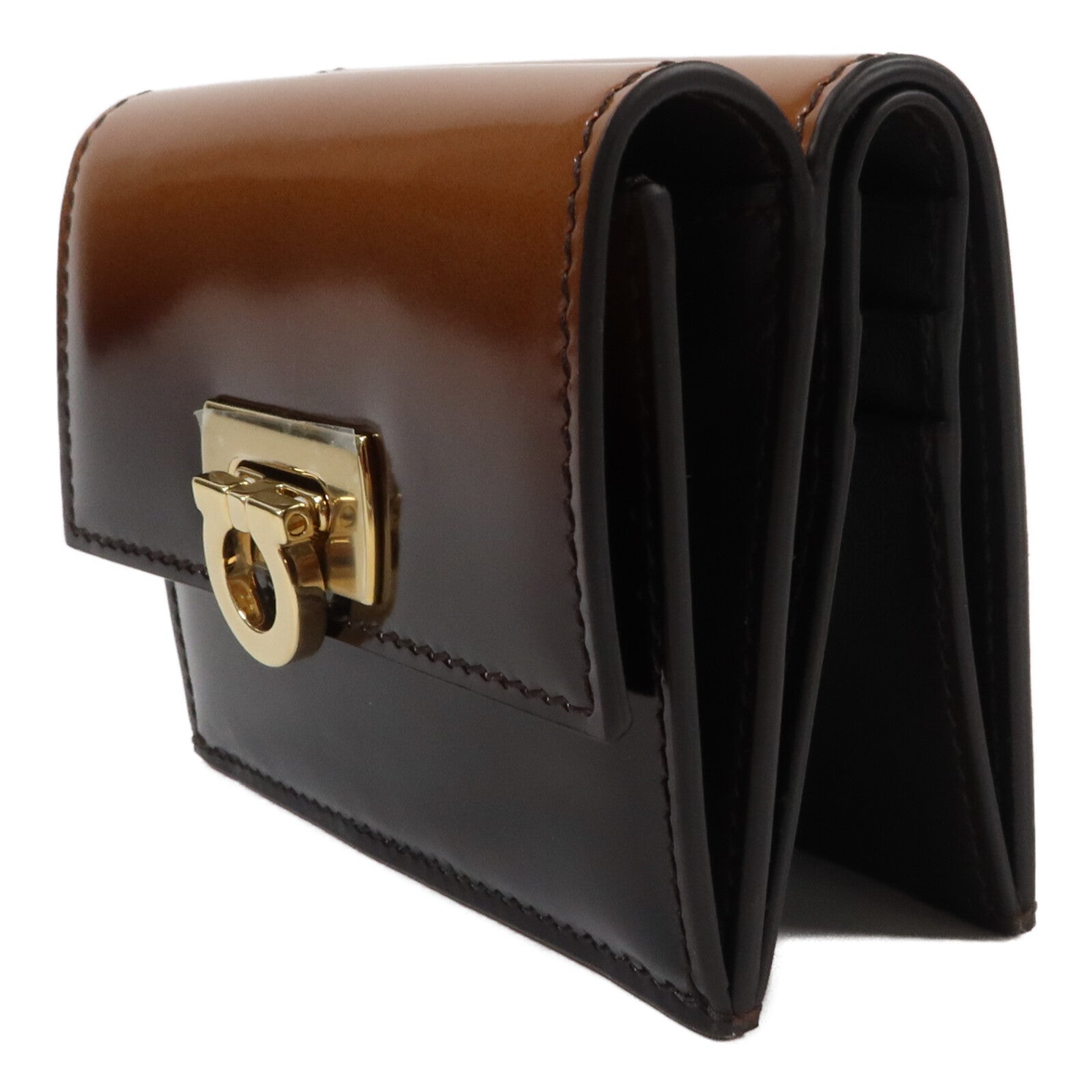 Salvatore Ferragamo 牛皮皮革Wanda Gancini Compact Wallet錢包