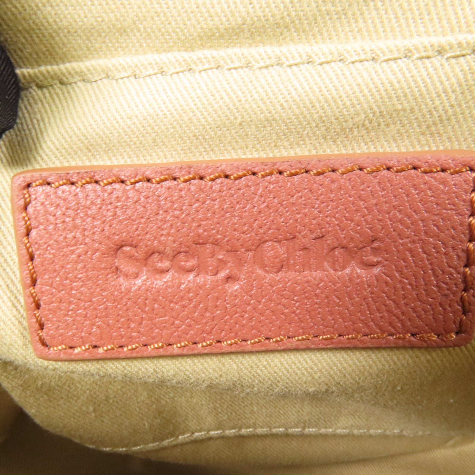 SEE BY CHLOE 牛皮皮革Shoulder Bag金扣肩背袋