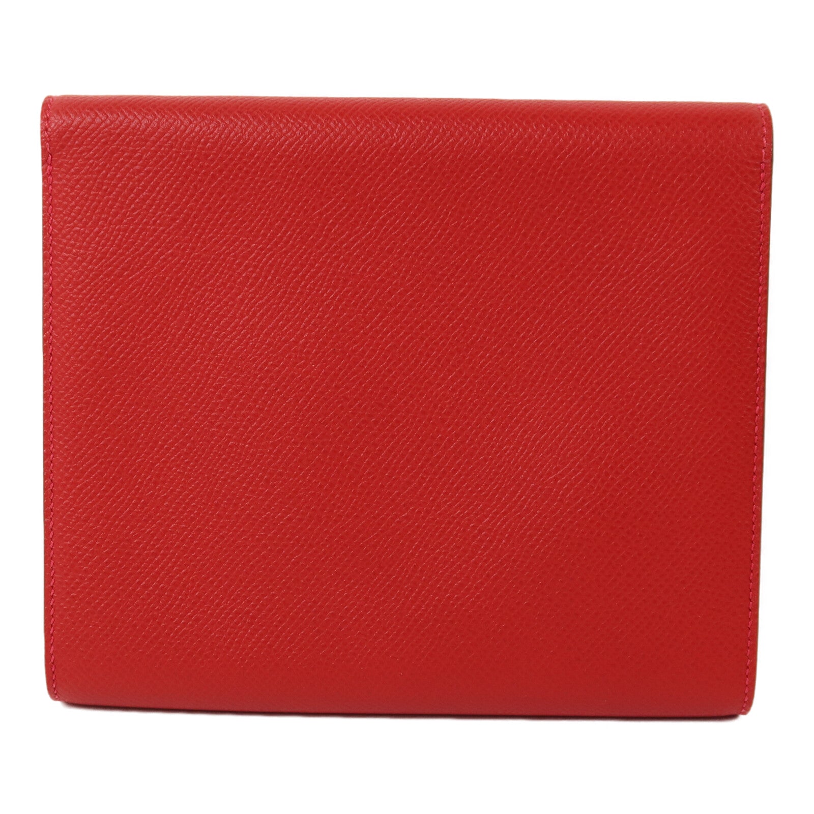 HERMES Epsom皮革Clic 16肩背袋Rouge Casaque
