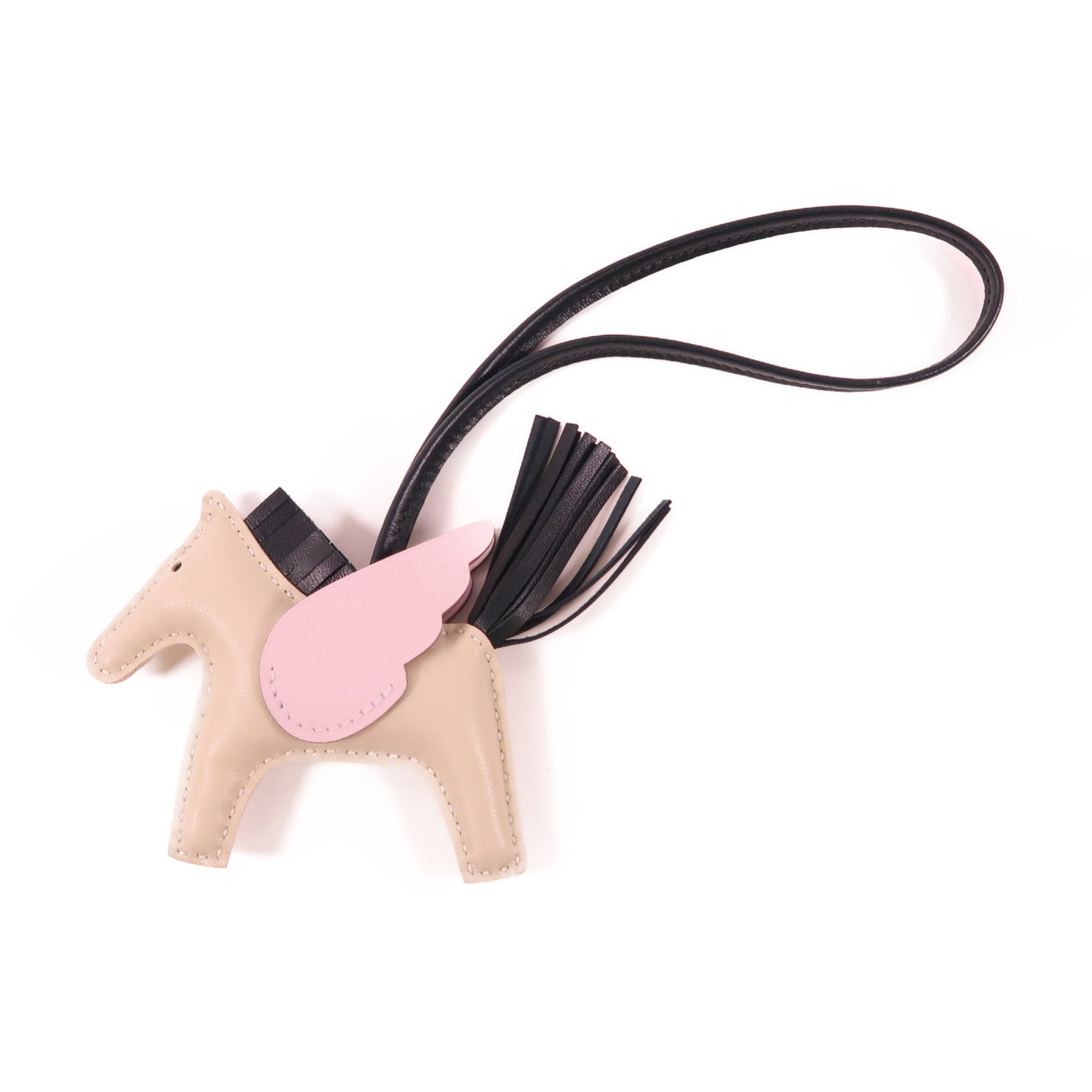 HERMES Swift皮革Rodeo Pegase PM掛飾Nata